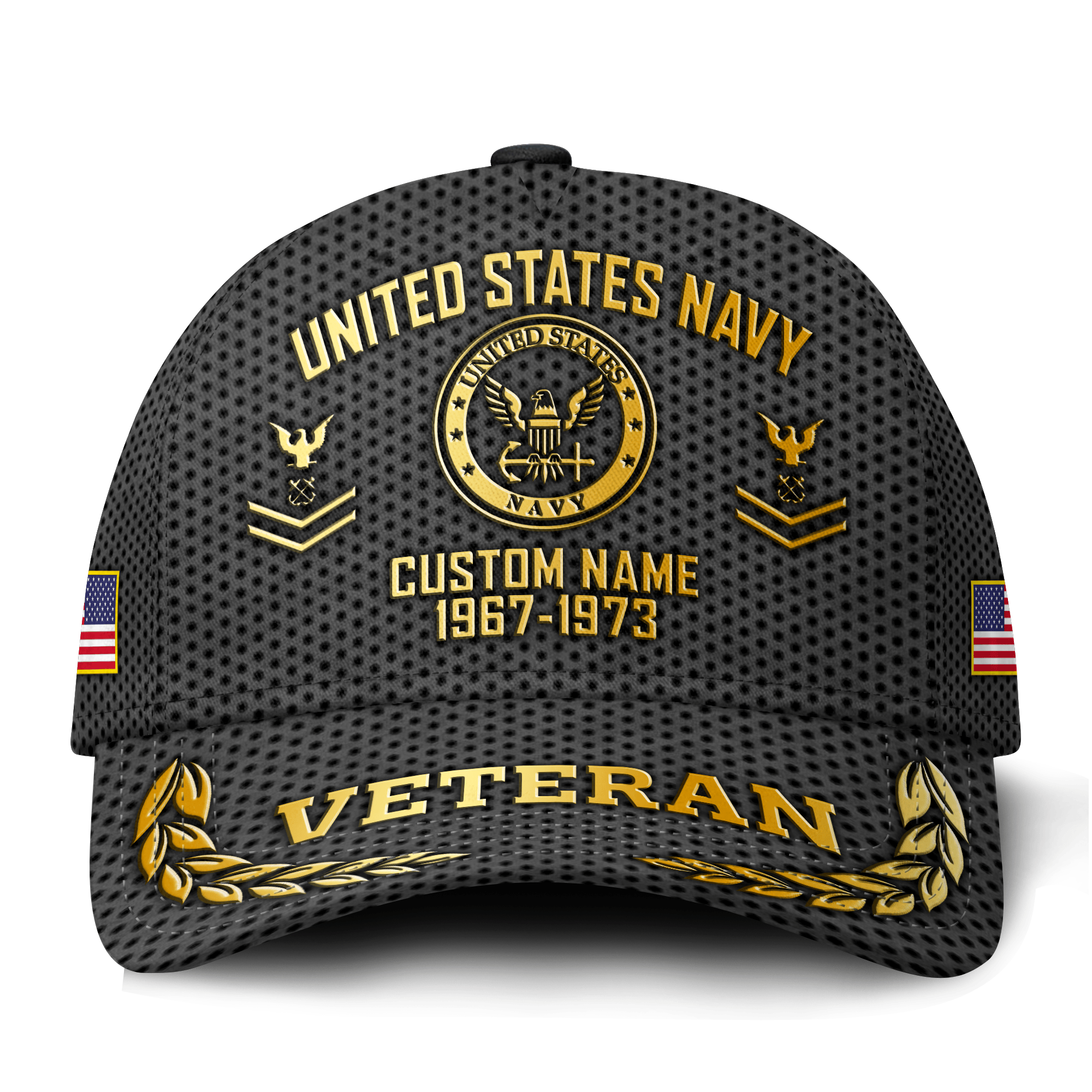 Premium Custom US Navy Veteran Hat VPVC021362, Cap For Navy Veterans, Gifts For Veterans Day, Father’s Day