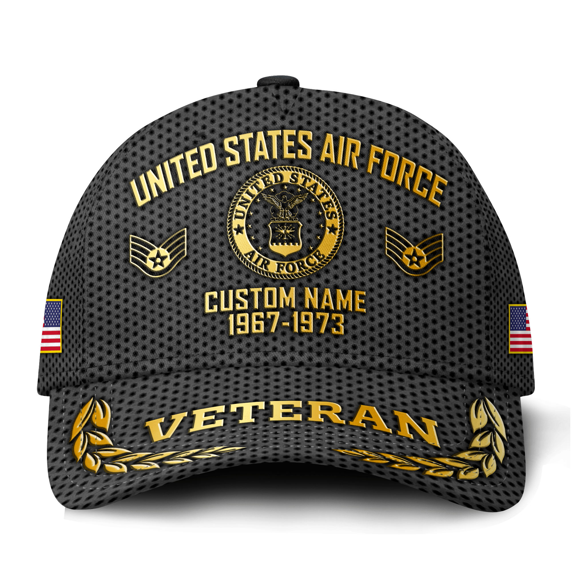 Premium Custom USAF Veteran Hat VPVC021364, Cap For Air Force Veterans, Gifts For Veterans Day, Father’s Day