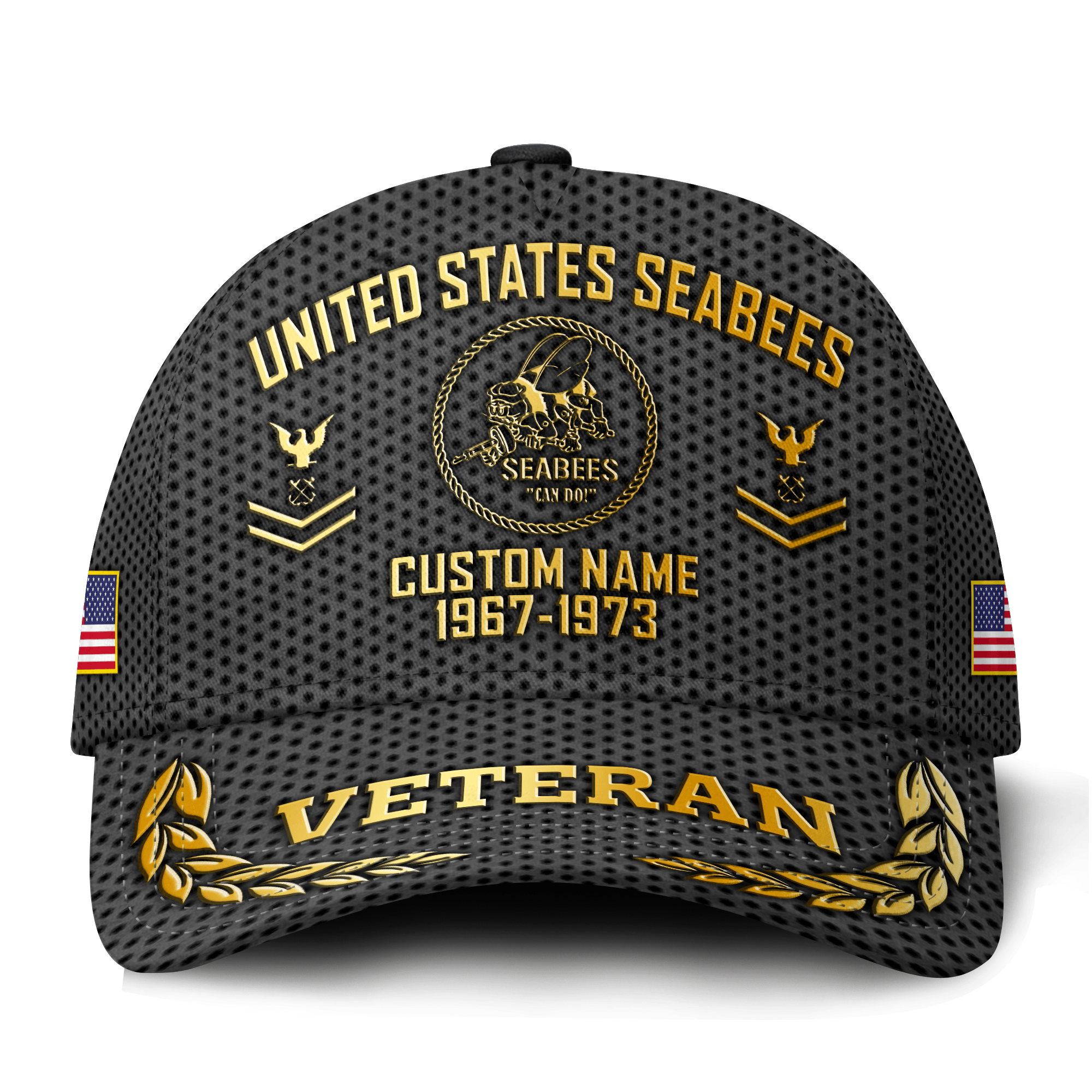 Premium Custom US Seabees Veteran Hat VPVC021369, Cap For Seabees Veteran, Gifts For Veterans Day, Father’s Day