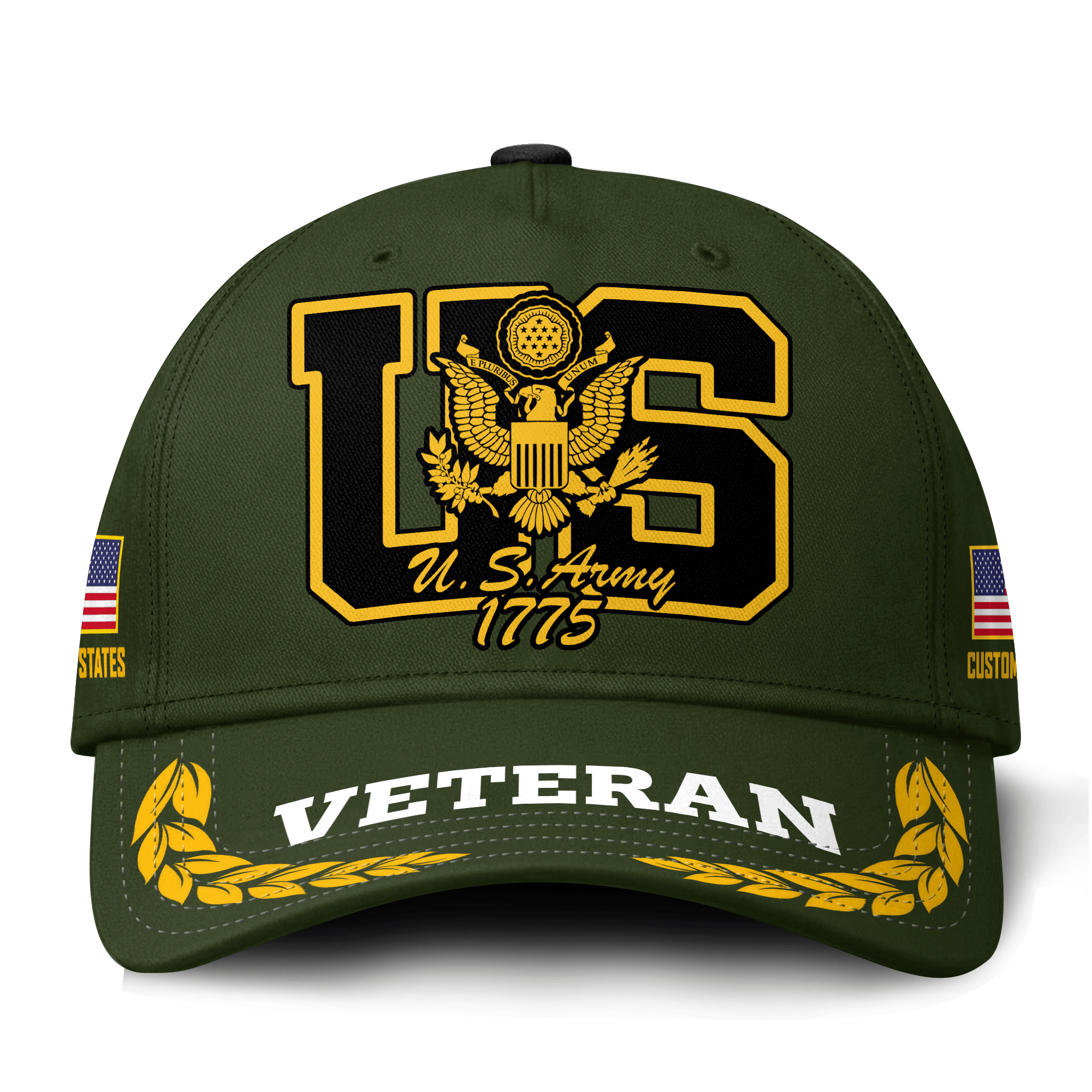 Premium Custom US Army Veteran Hat VPVC021371, Cap For Army Veterans, Gifts For Veterans Day, Father’s Day