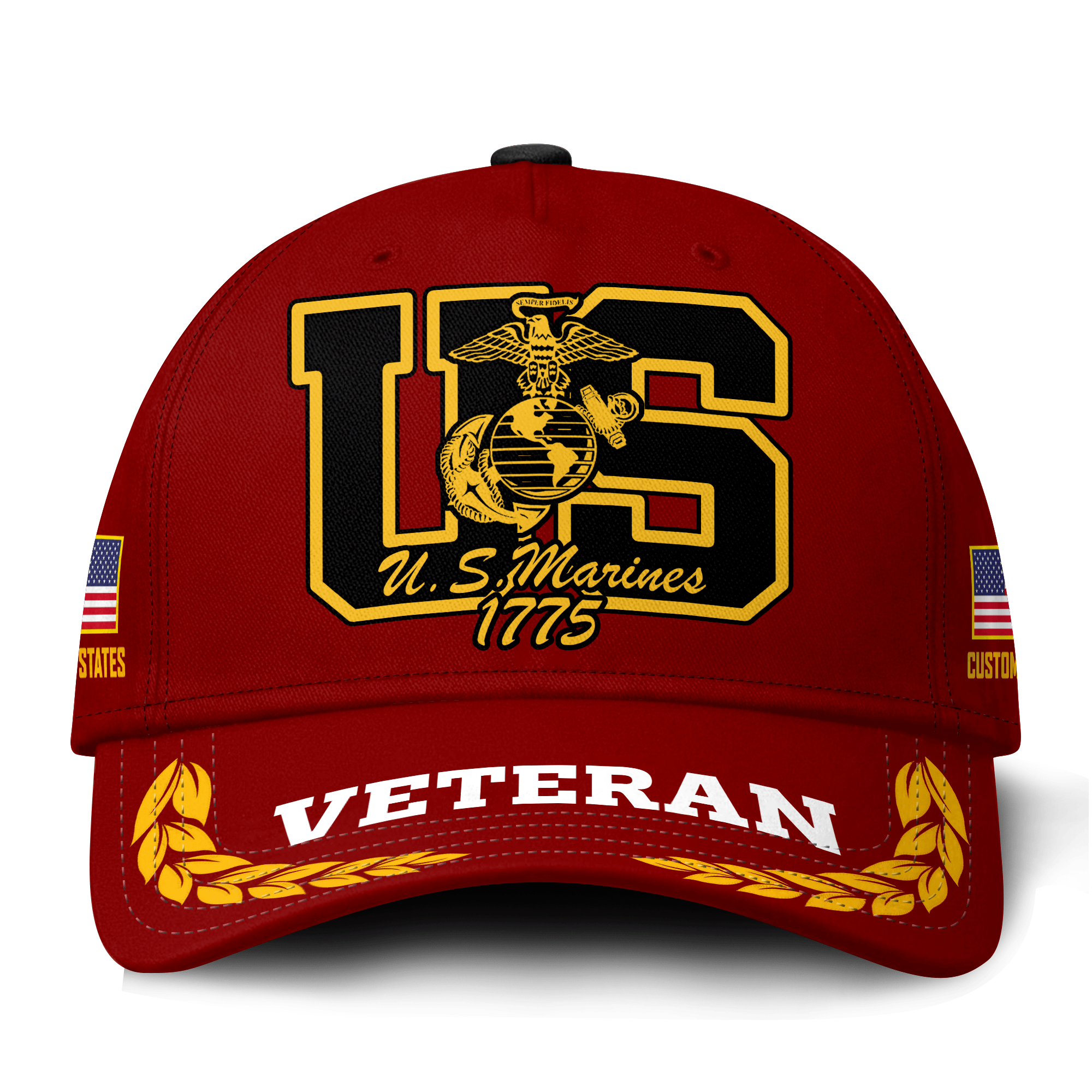 Premium Custom USMC Veteran Hat VPVC021373, Cap For Marine Veterans, Gifts For Veterans Day, Father’s Day