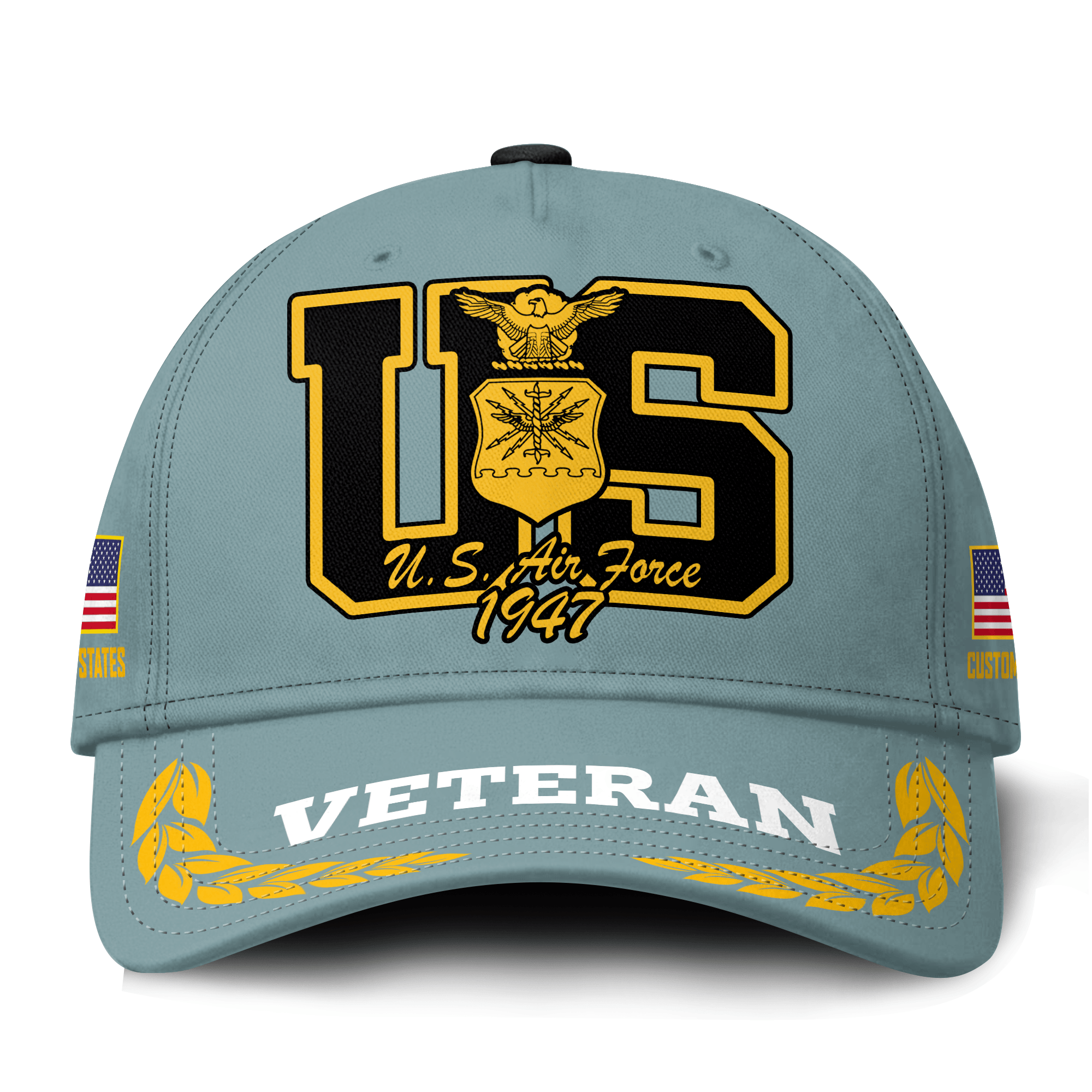 Premium Custom USAF Veteran Hat VPVC021374, Cap For Air Force Veterans, Gifts For Veterans Day, Father’s Day