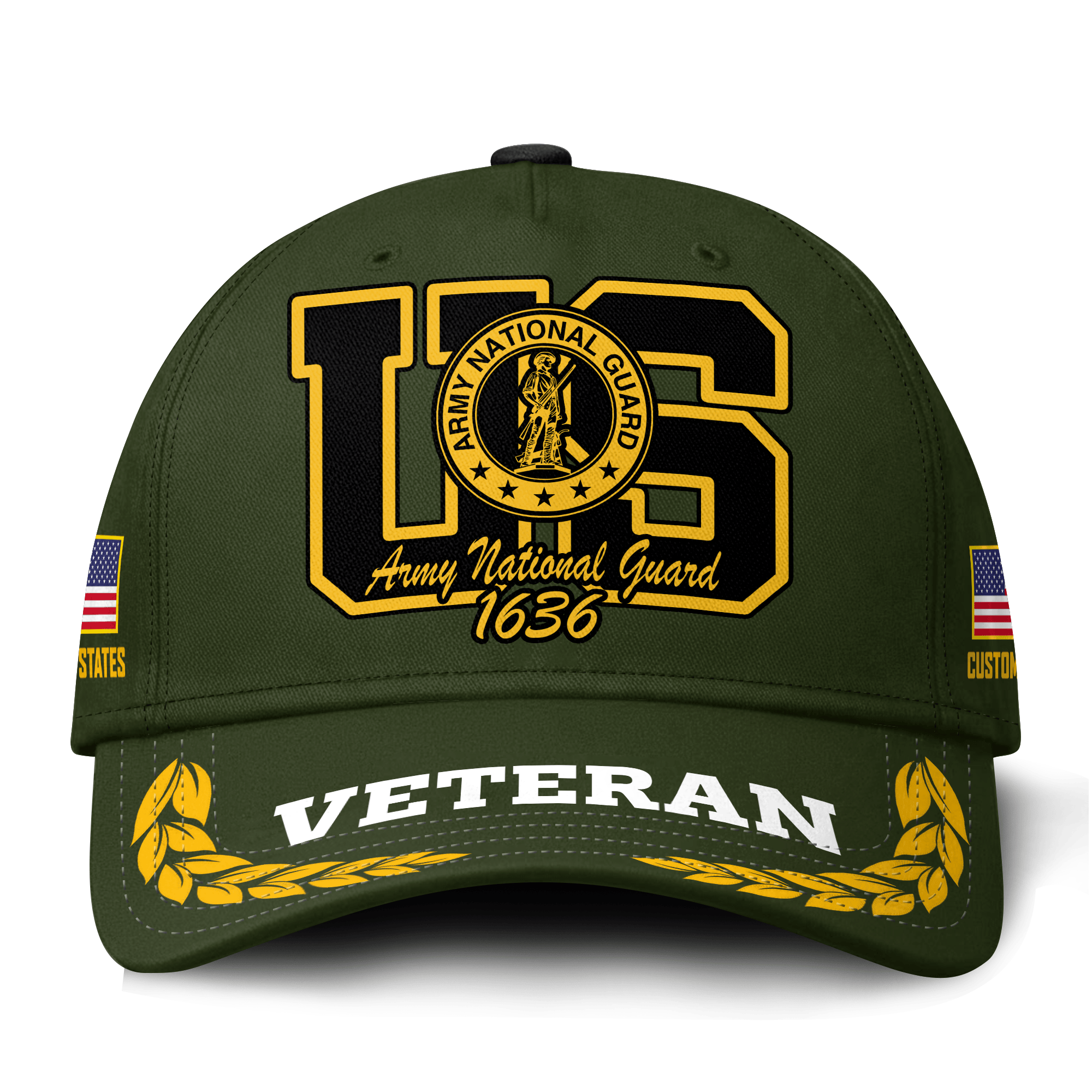 Premium Custom Army National Guard Veteran Hat VPVC021378, Cap For Army National Guard Veteran, Gifts For Veterans Day, Father’s Day