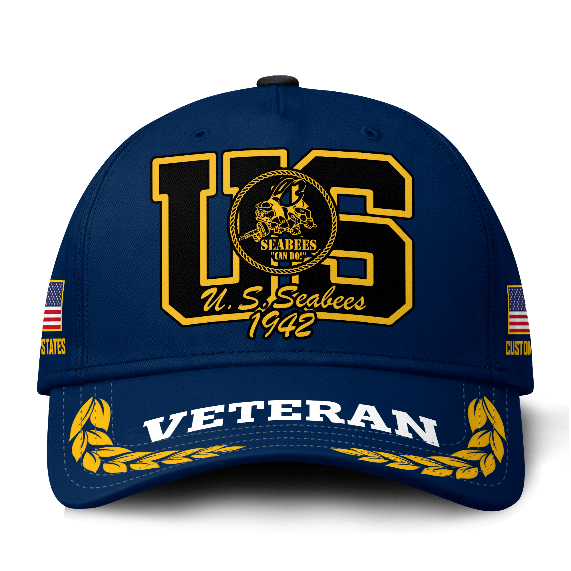 Premium Custom US Seabees Veteran Hat VPVC021379, Cap For Seabees Veteran, Gifts For Veterans Day, Father’s Day