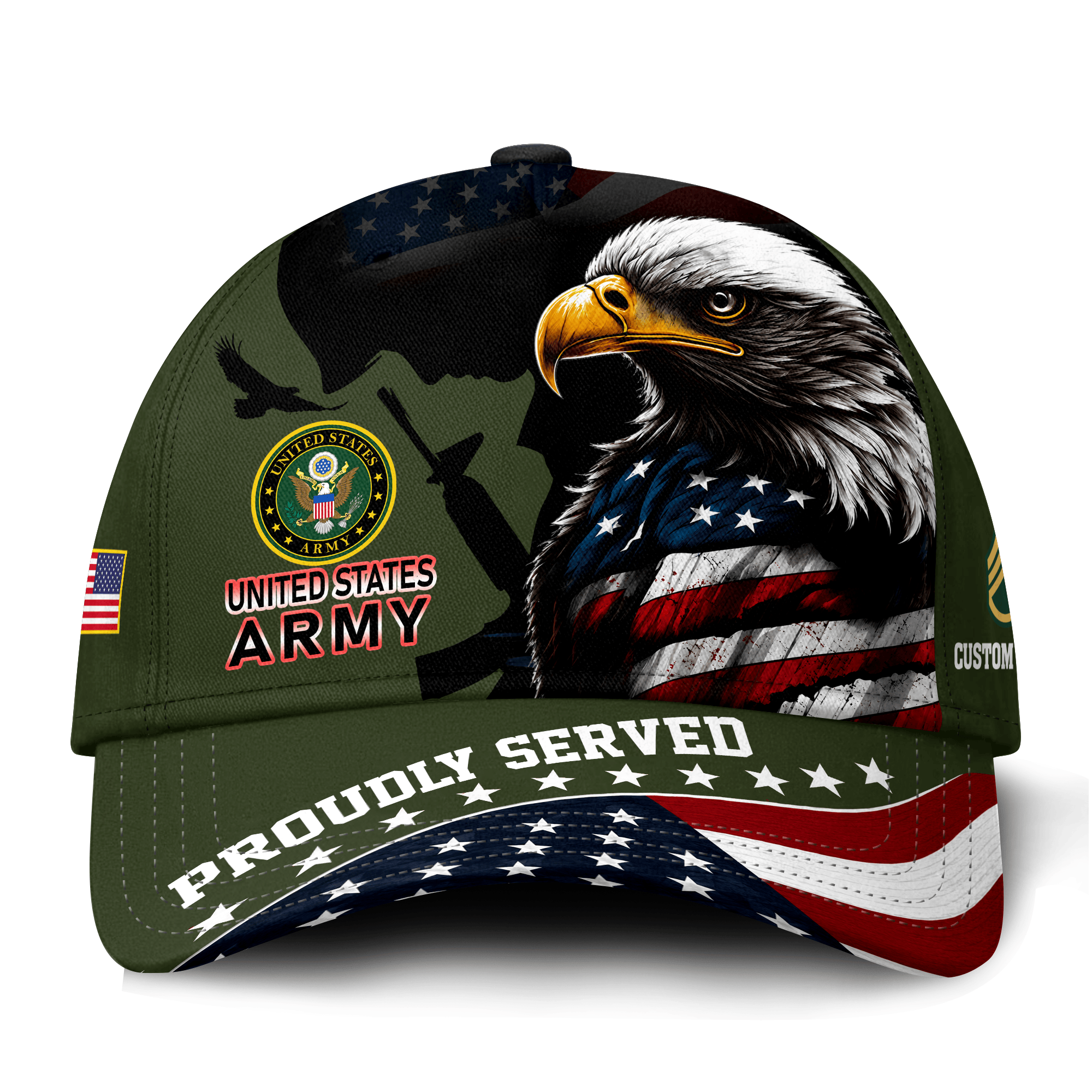 Premium Custom US Army Veteran Hat VPVC021381, Cap For Army Veterans, Gifts For Veterans Day, Father’s Day