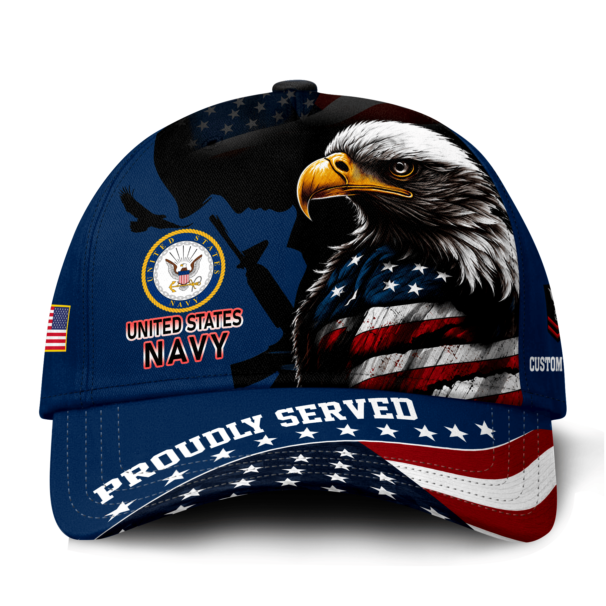 Premium Custom US Navy Veteran Hat VPVC021382, Cap For Navy Veterans, Gifts For Veterans Day, Father’s Day