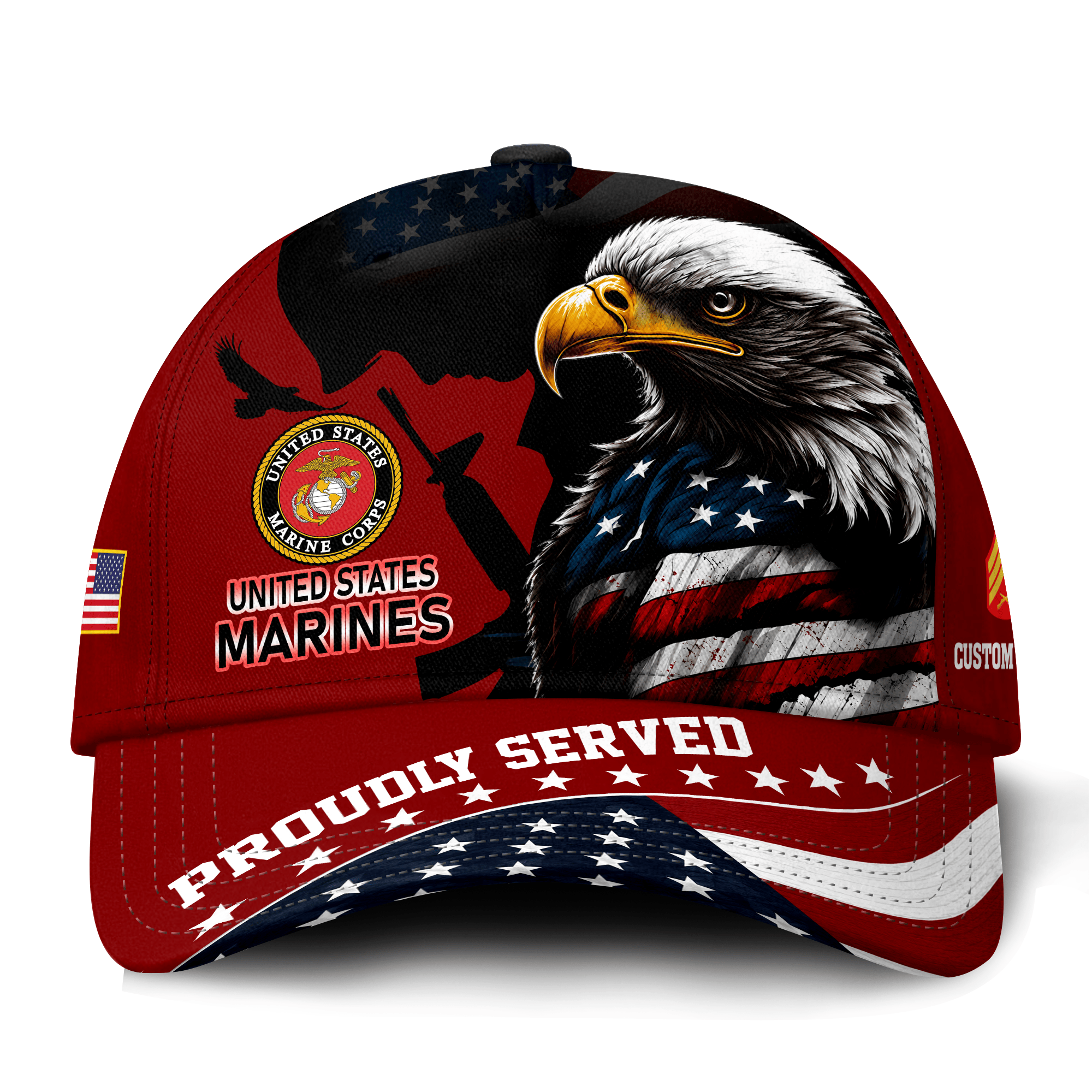 Premium Custom USMC Veteran Hat VPVC021383, Cap For Marine Veterans, Gifts For Veterans Day, Father’s Day