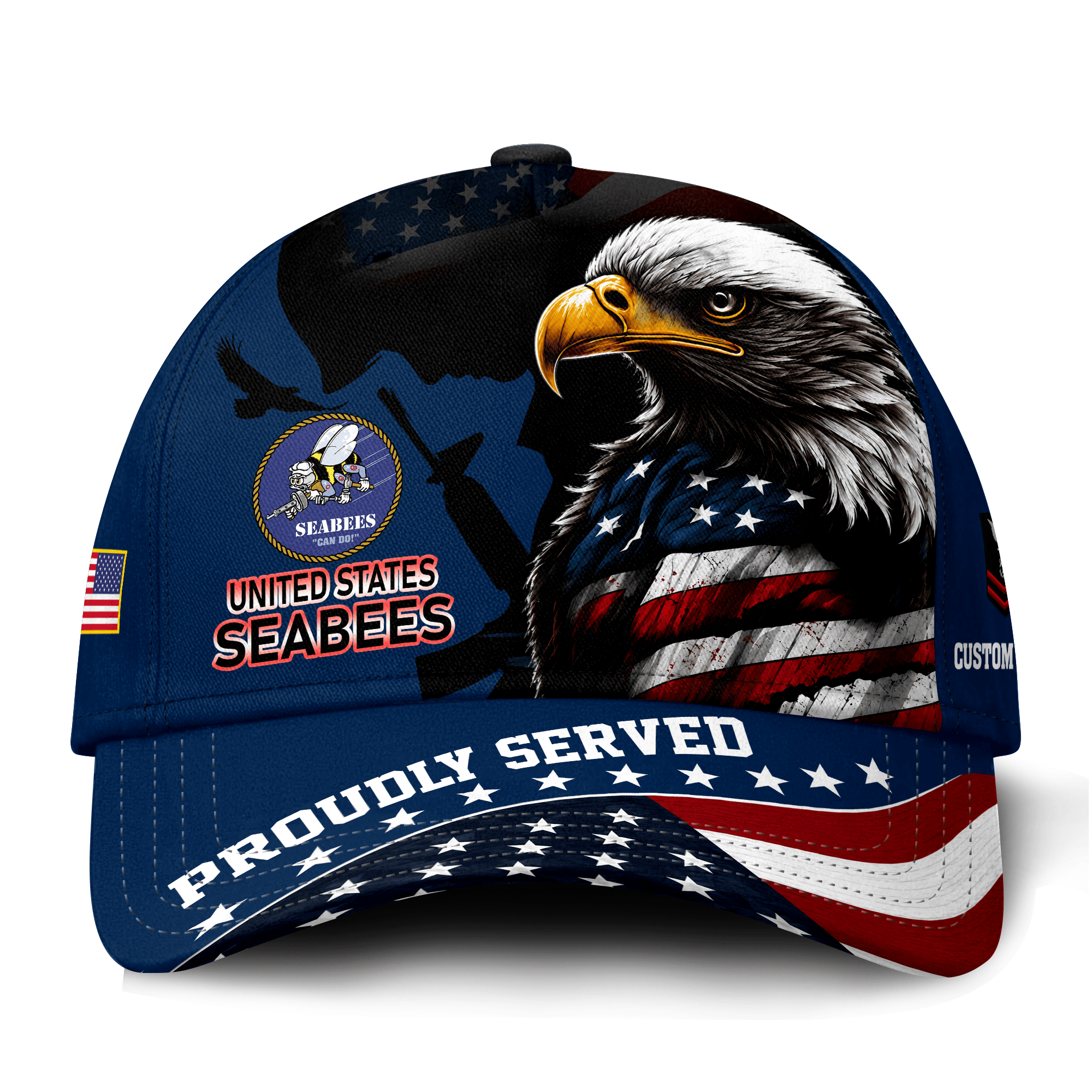 Premium Custom US Seabees Veteran Hat VPVC021389, Cap For Seabees Veteran, Gifts For Veterans Day, Father’s Day