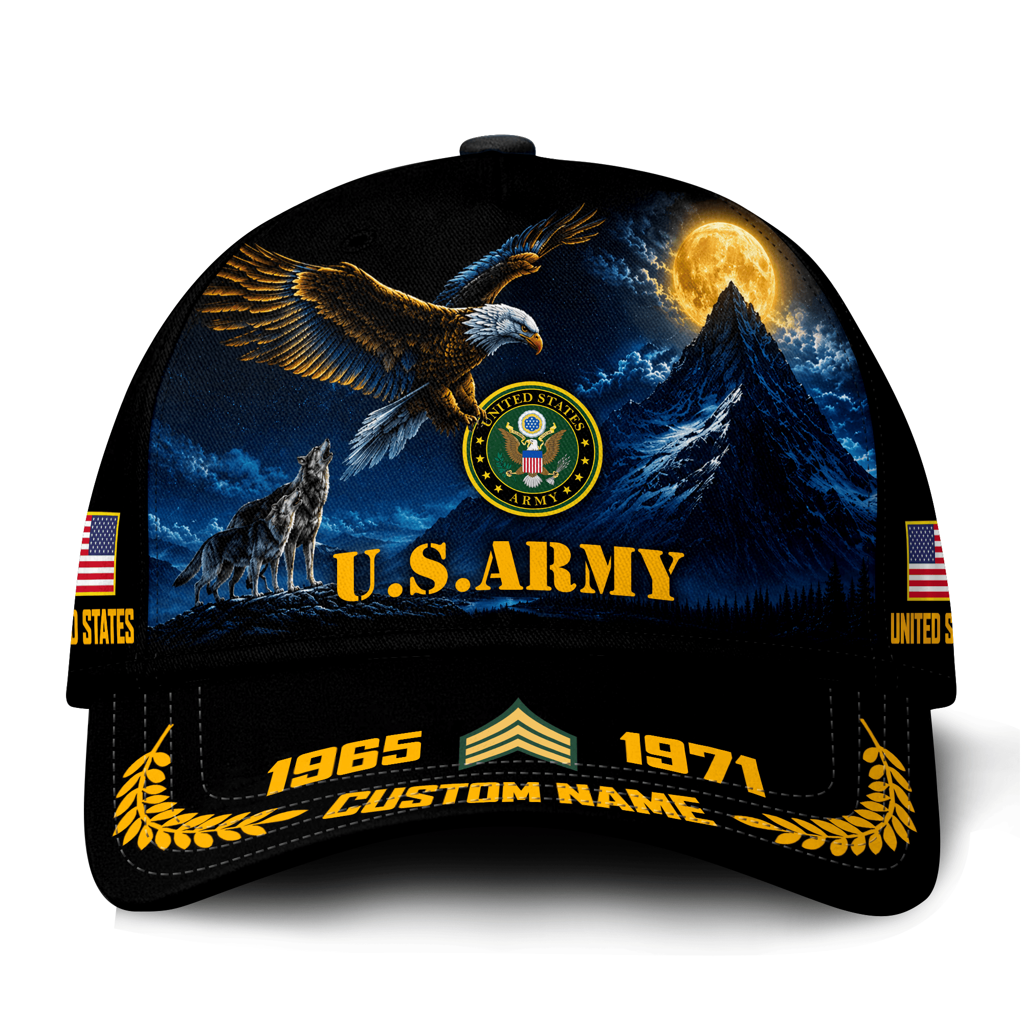 Premium Custom US Army Veteran Hat VPVC021401, Cap For Army Veterans, Gifts For Veterans Day, Father’s Day