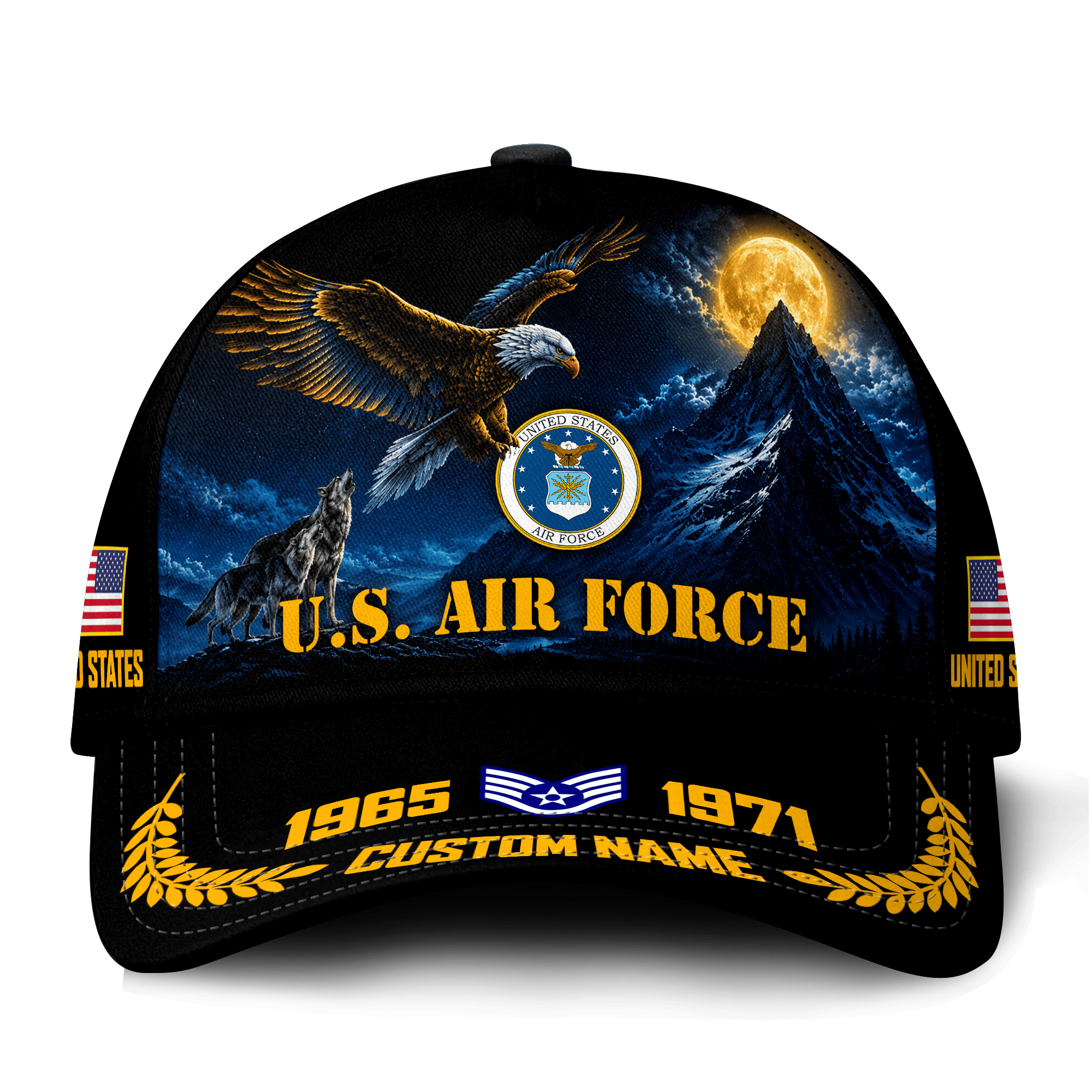 Premium Custom USAF Veteran Hat VPVC021404, Cap For Air Force Veterans, Gifts For Veterans Day, Father’s Day