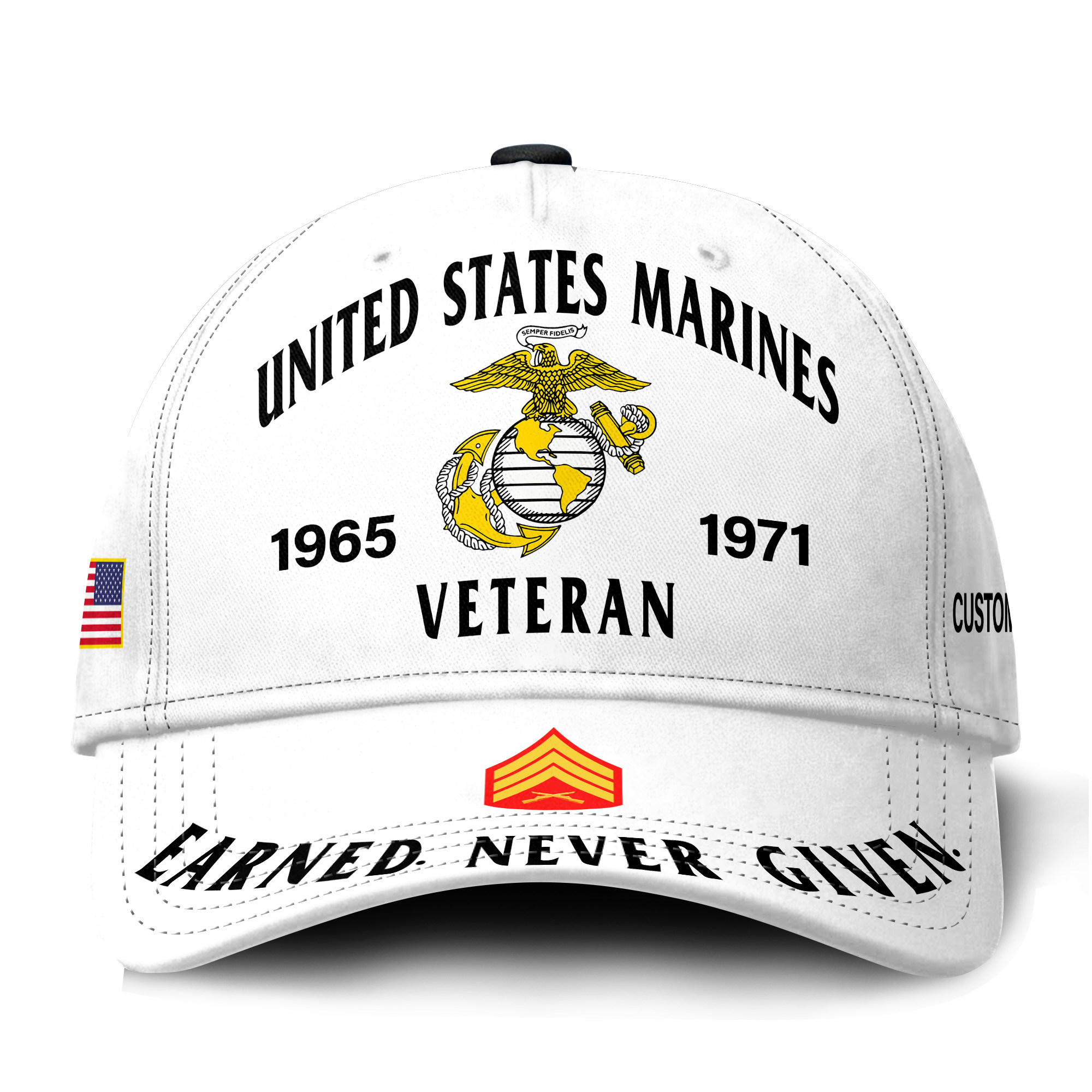 Premium Custom USMC Veteran Hat VPVC021413, Cap For Marine Veterans, Gifts For Veterans Day, Father’s Day