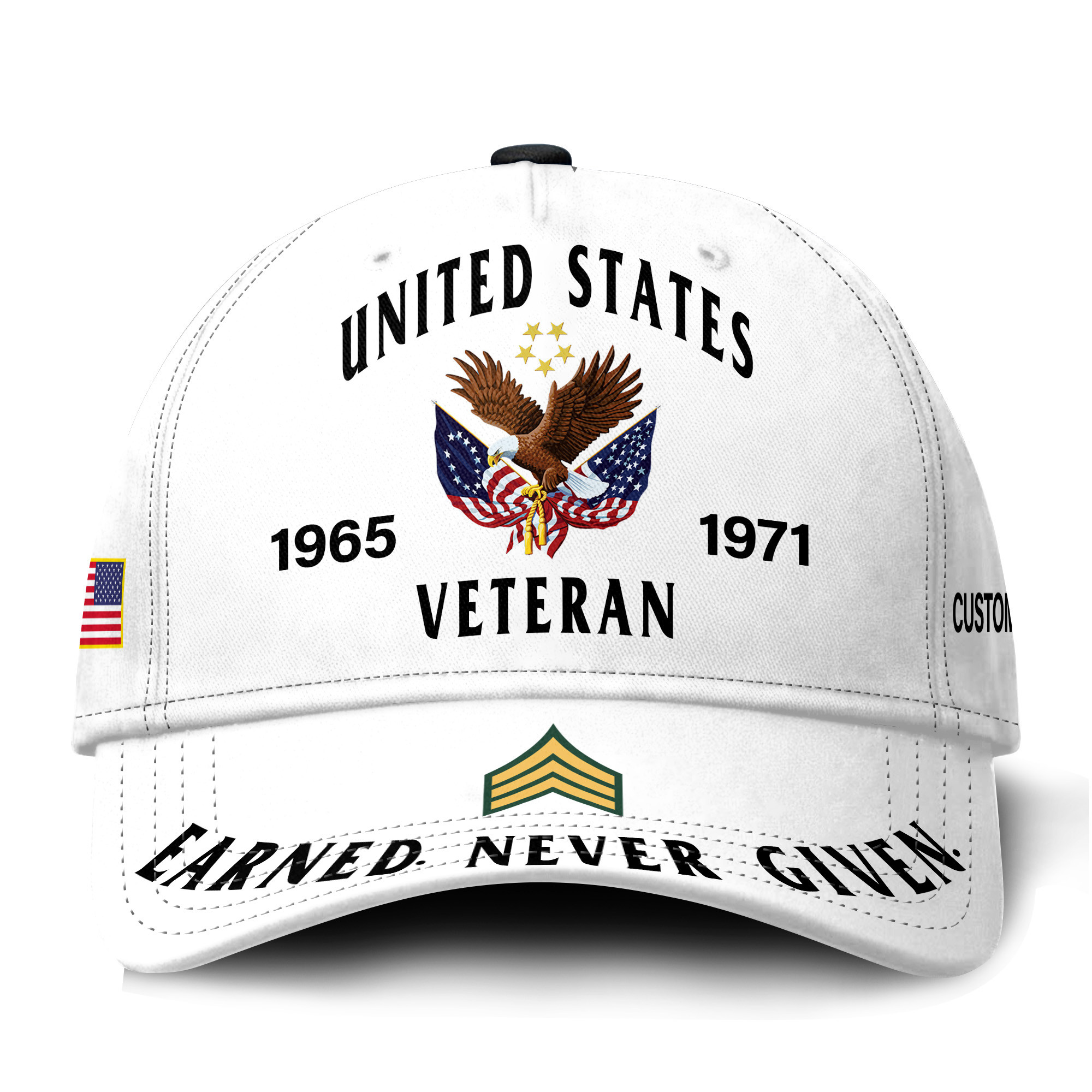 Premium Custom US Veteran Hat VPVC021417, Cap For US Veterans, Gifts For Veterans Day, Father’s Day
