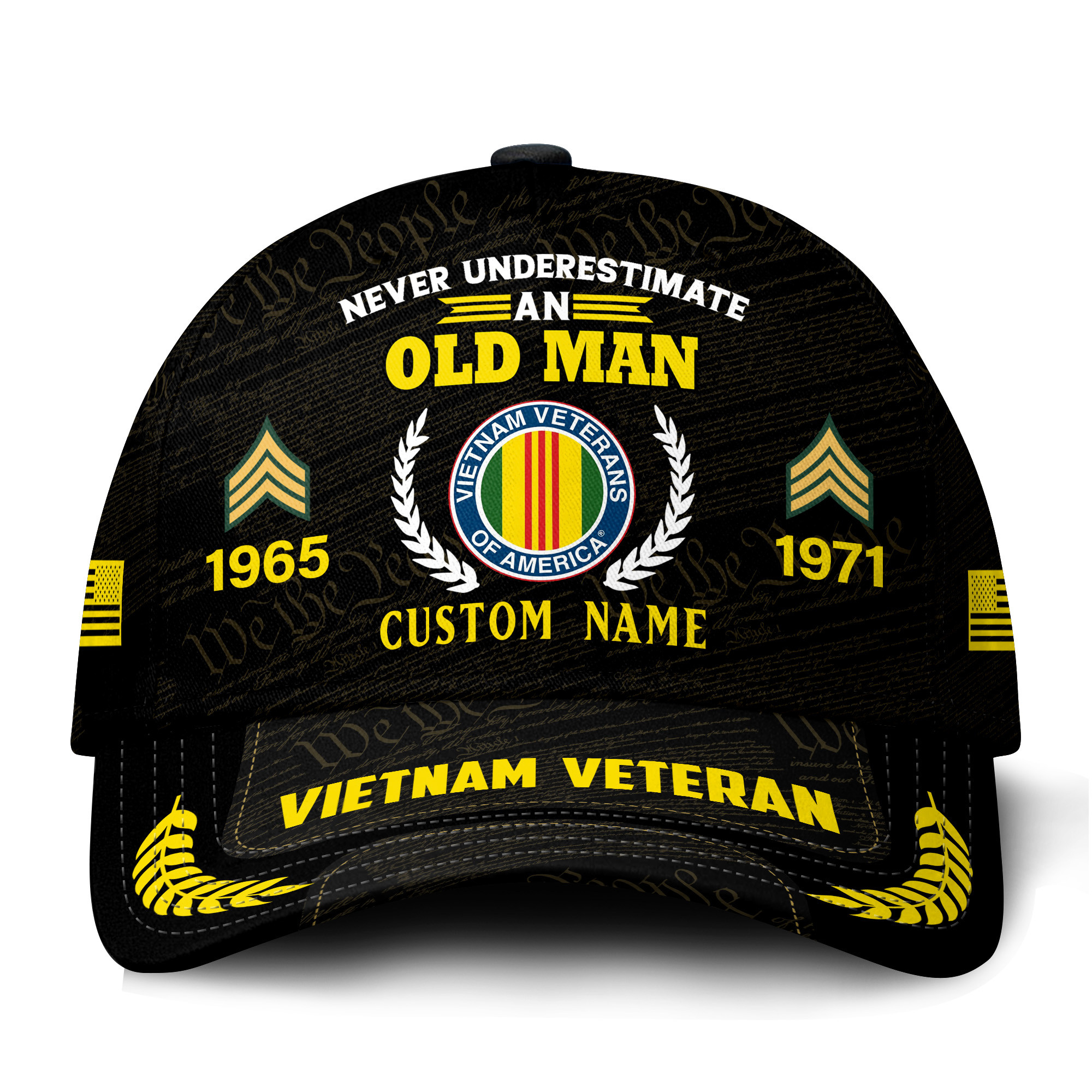 Premium Custom Vietnam Veteran Hat VPVC021426, Cap For Vietnam Veterans, Gifts For Veterans Day, Father’s Day