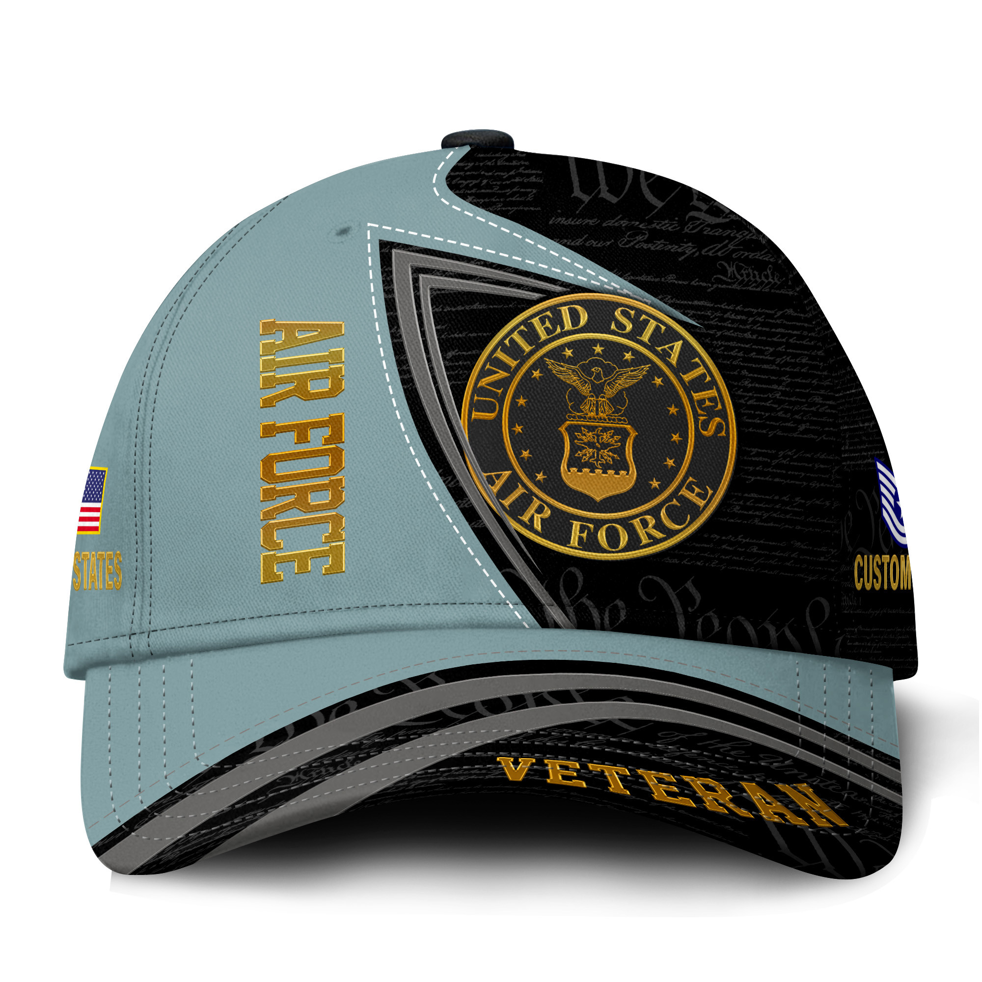Premium Custom USAF Veteran Hat VPVC021434, Cap For Air Force Veterans, Gifts For Veterans Day, Father’s Day