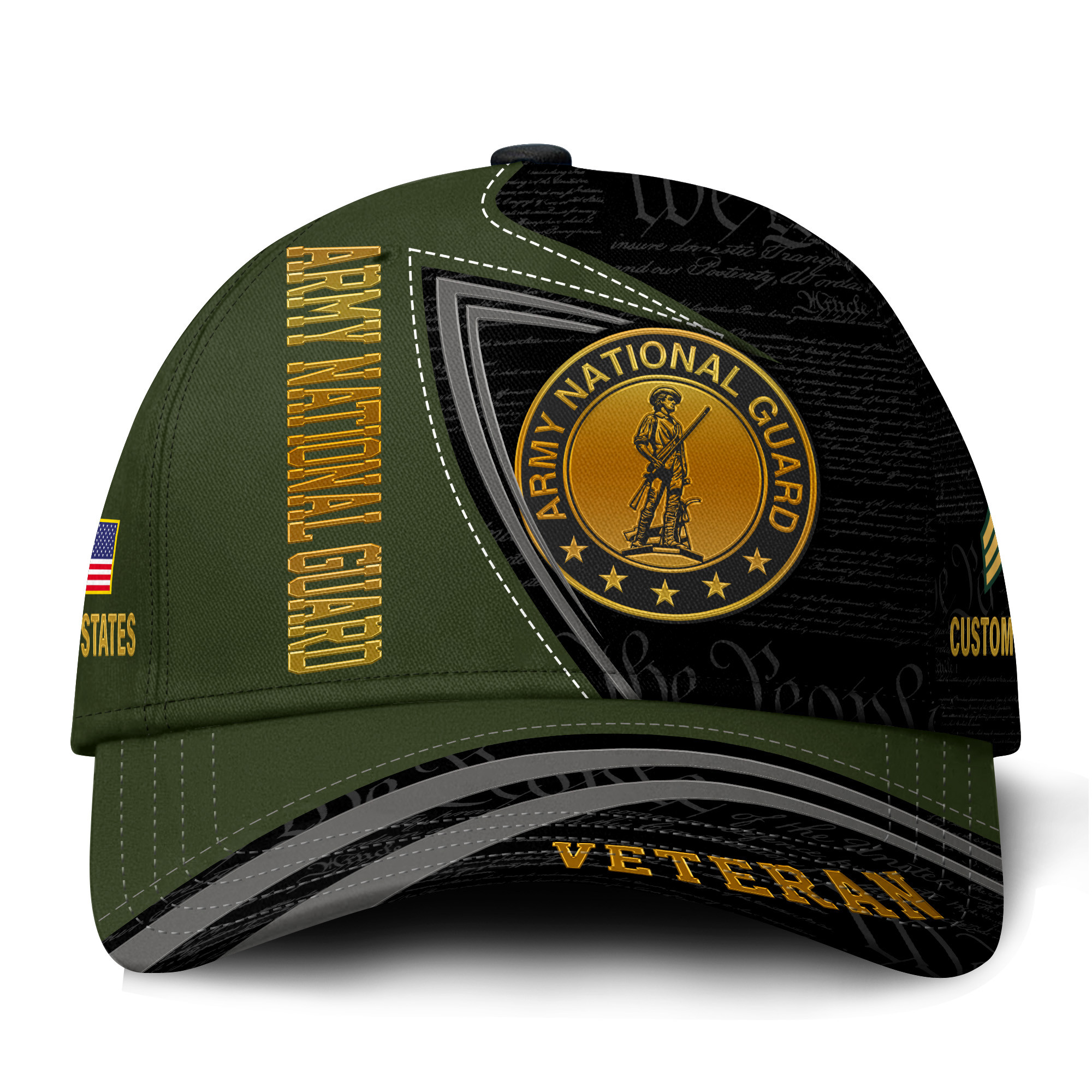 Premium Custom Army National Guard Veteran Hat VPVC021438, Cap For Army National Guard Veteran, Gifts For Veterans Day, Father’s Day