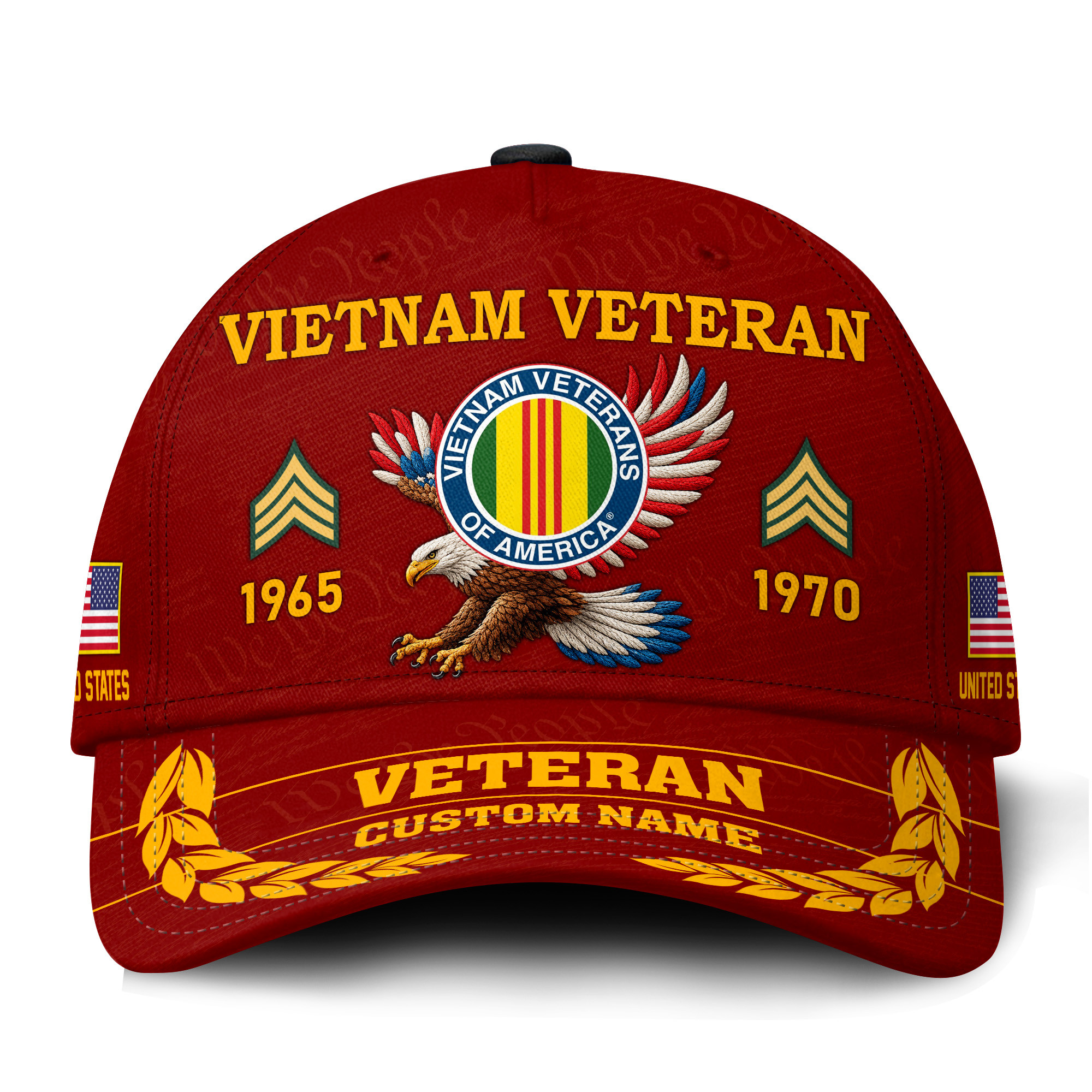 Premium Custom Vietnam Veteran Hat VPVC021446, Cap For Vietnam Veterans, Gifts For Veterans Day, Father’s Day