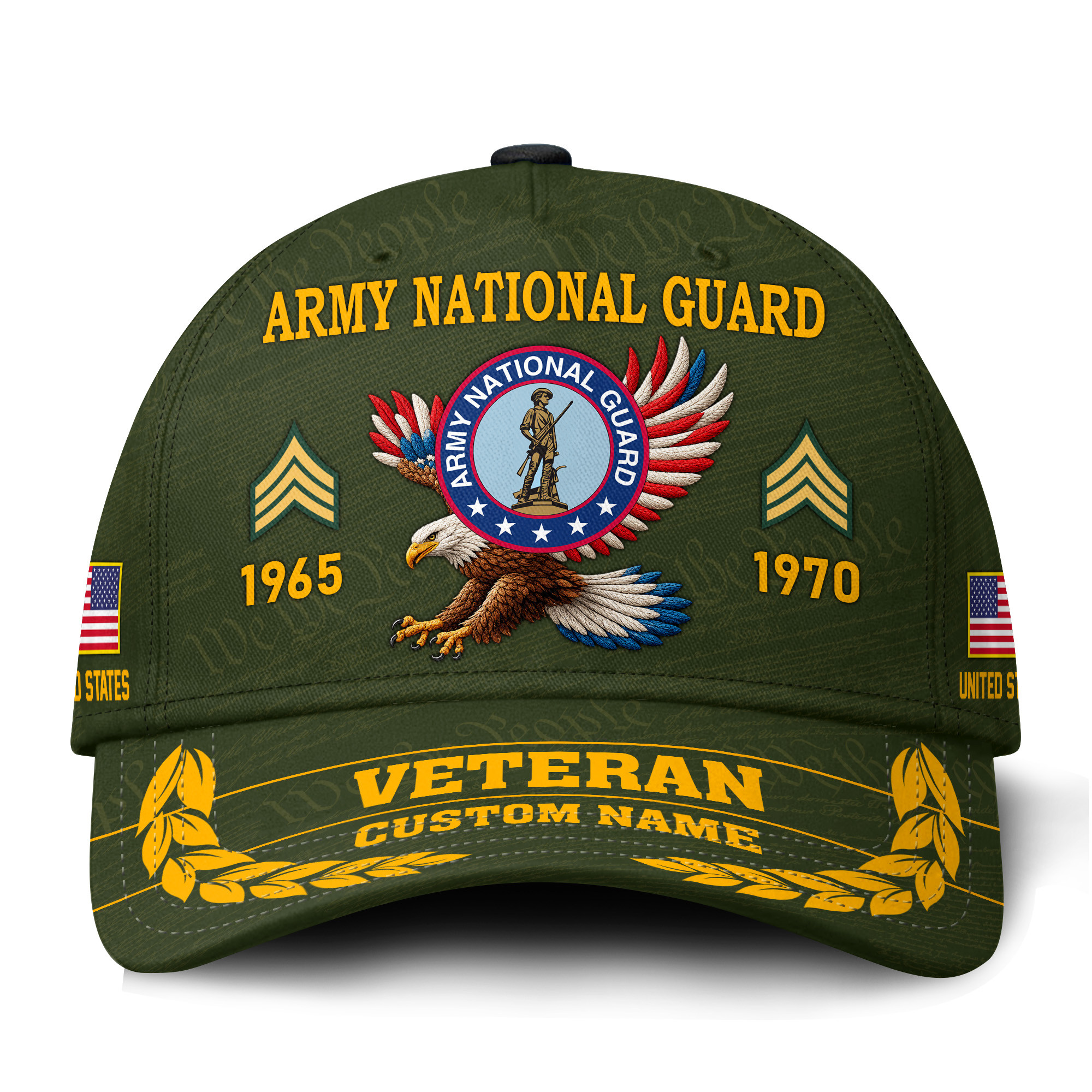 Premium Custom Army National Guard Veteran Hat VPVC021448, Cap For Army National Guard Veteran, Gifts For Veterans Day, Father’s Day