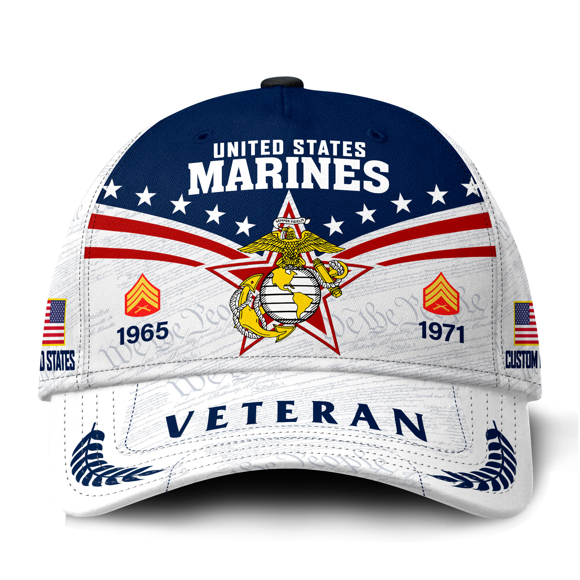 Premium Custom USMC Veteran Hat VPVC021453, Cap For Marine Veterans, Gifts For Veterans Day, Father’s Day