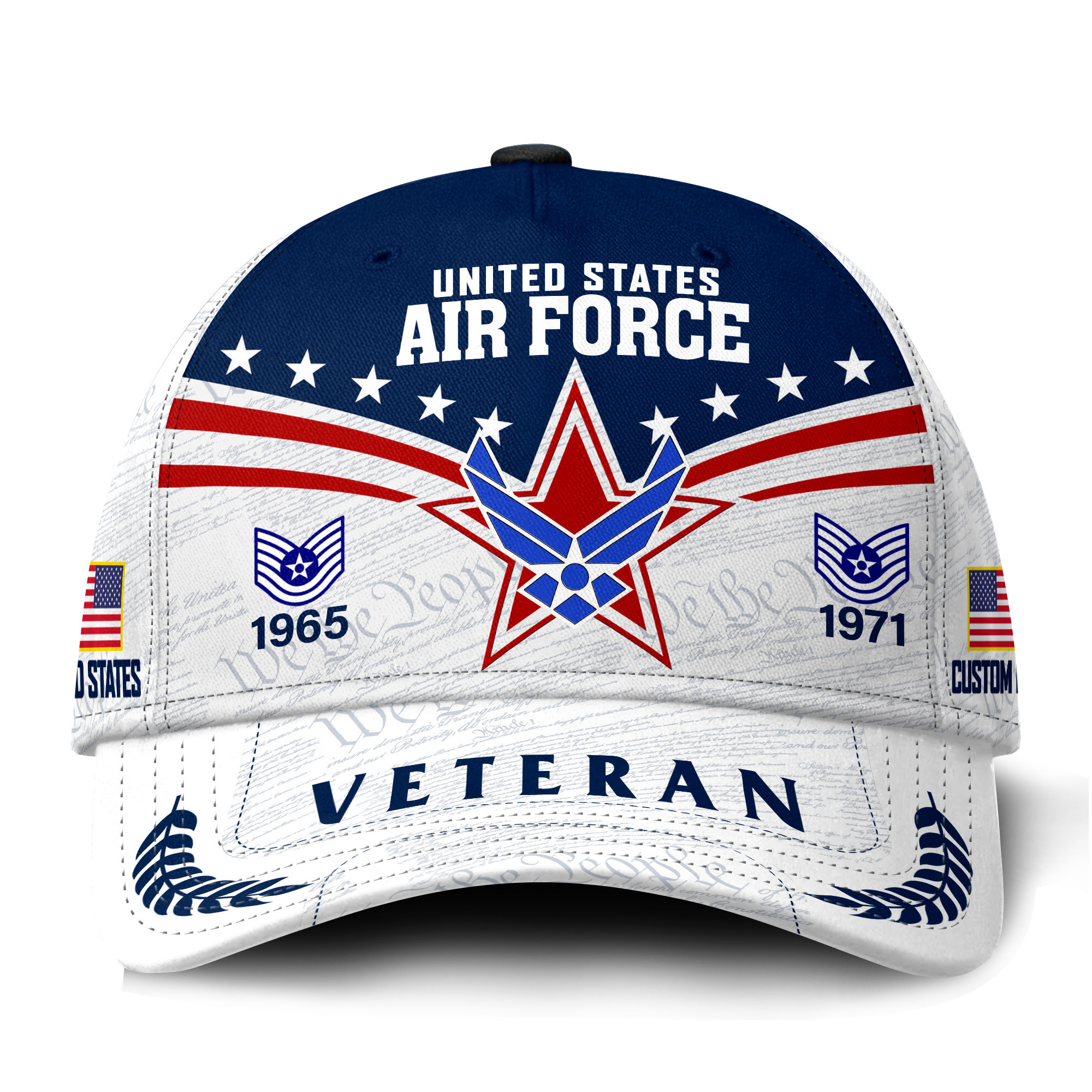Premium Custom USAF Veteran Hat VPVC021454, Cap For Air Force Veterans, Gifts For Veterans Day, Father’s Day