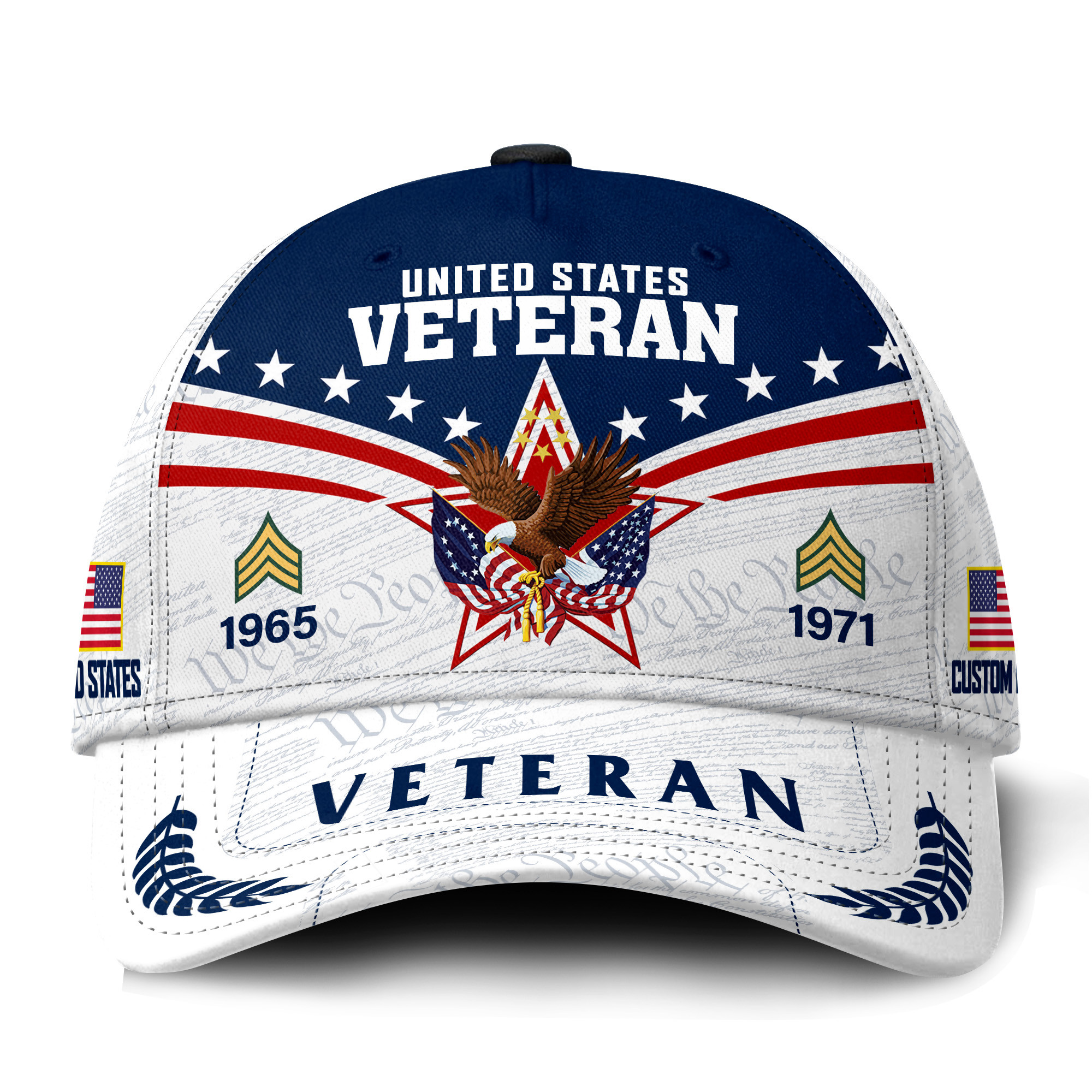 Premium Custom US Veteran Hat VPVC021457, Cap For US Veterans, Gifts For Veterans Day, Father’s Day