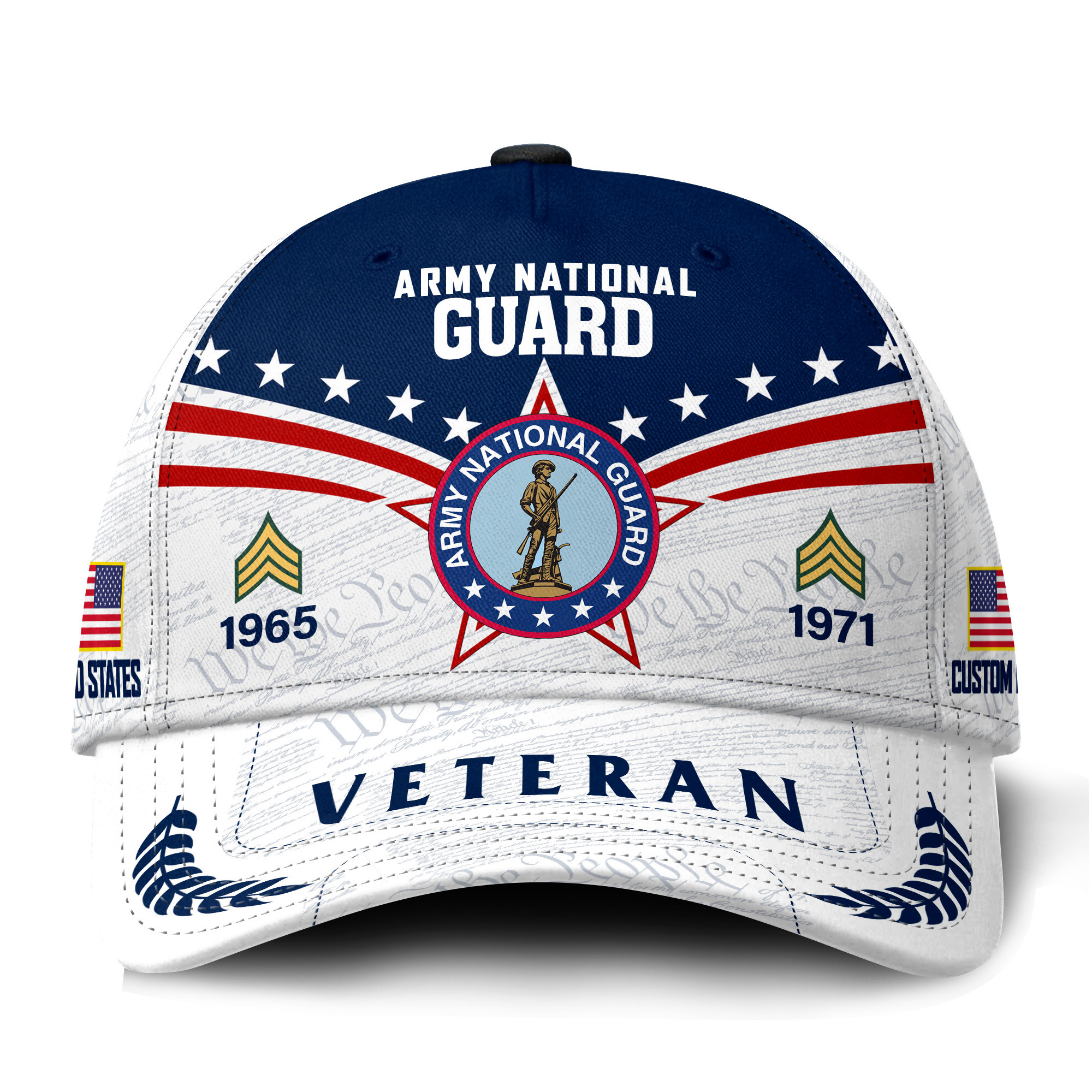 Premium Custom Army National Guard Veteran Hat VPVC021458, Cap For Army National Guard Veteran, Gifts For Veterans Day, Father’s Day