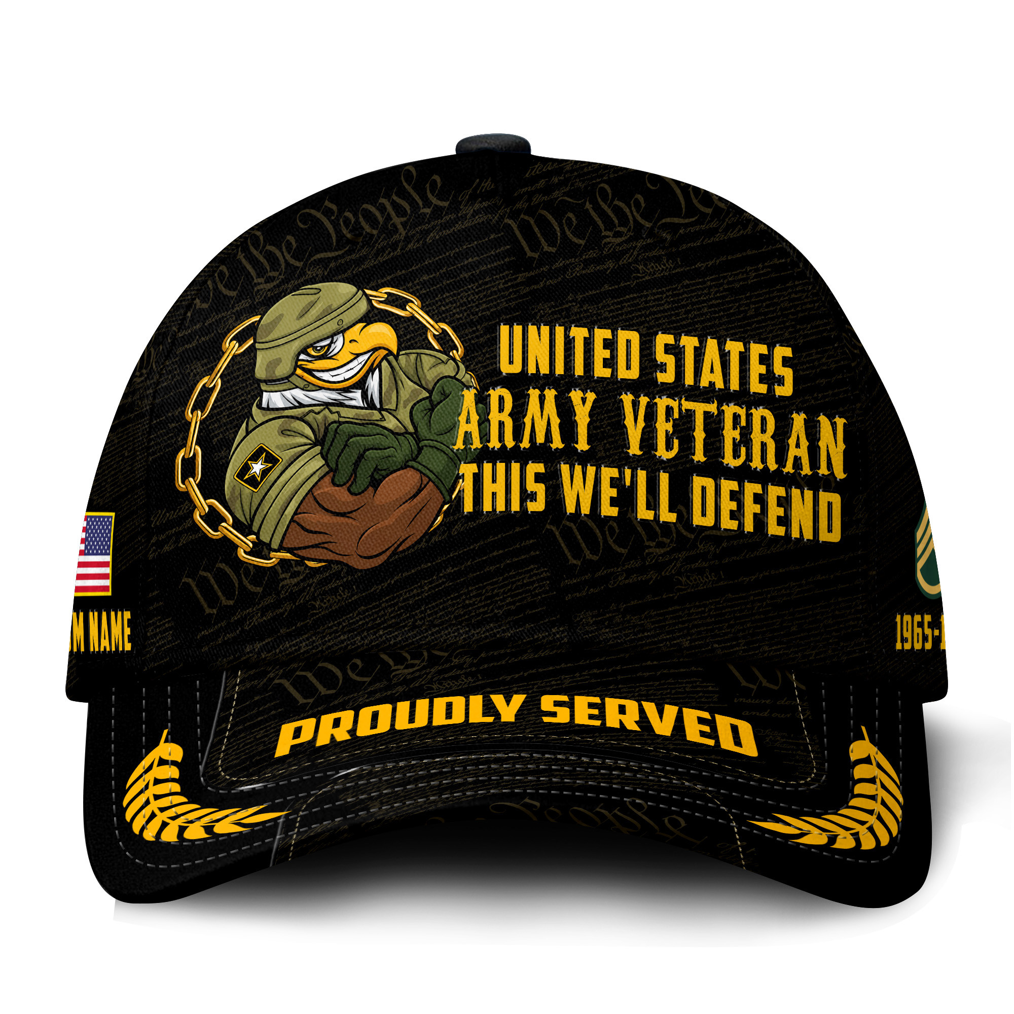 Premium Custom US Army Veteran Hat VPVC021391, Cap For Army Veterans, Gifts For Veterans Day, Father’s Day