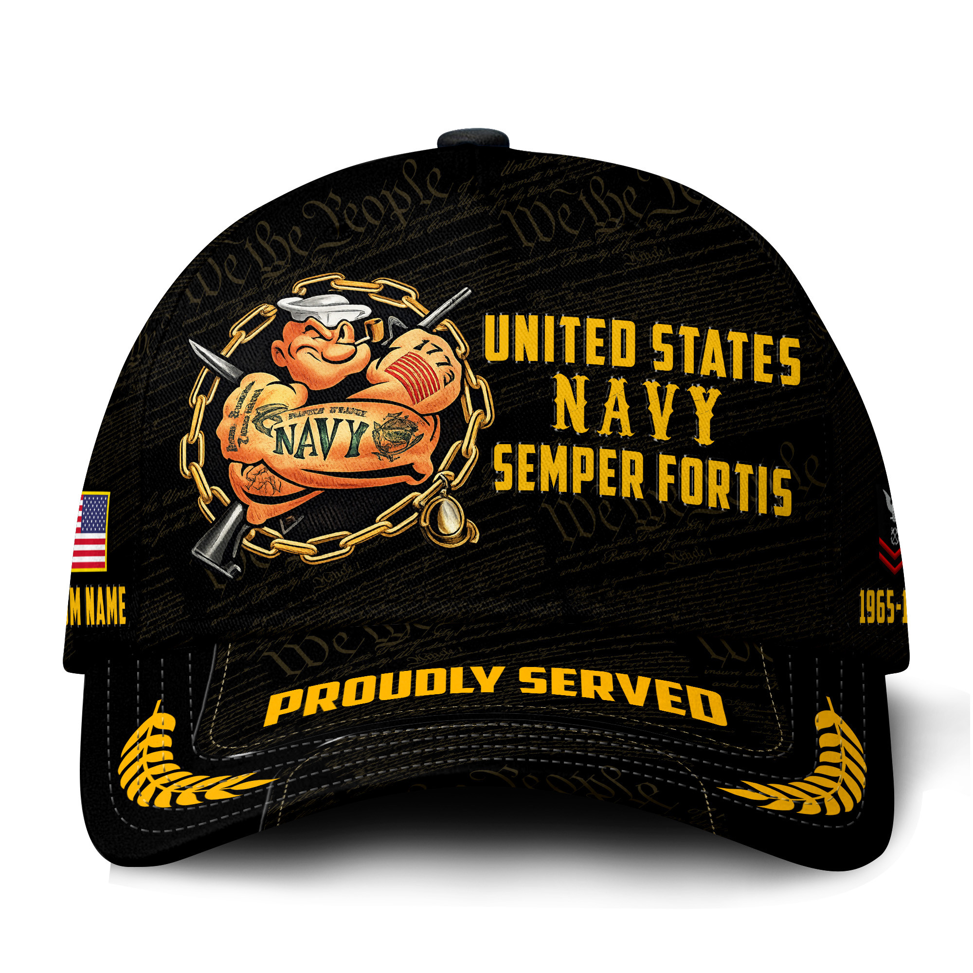 Premium Custom US Navy Veteran Hat VPVC021392, Cap For Navy Veterans, Gifts For Veterans Day, Father’s Day