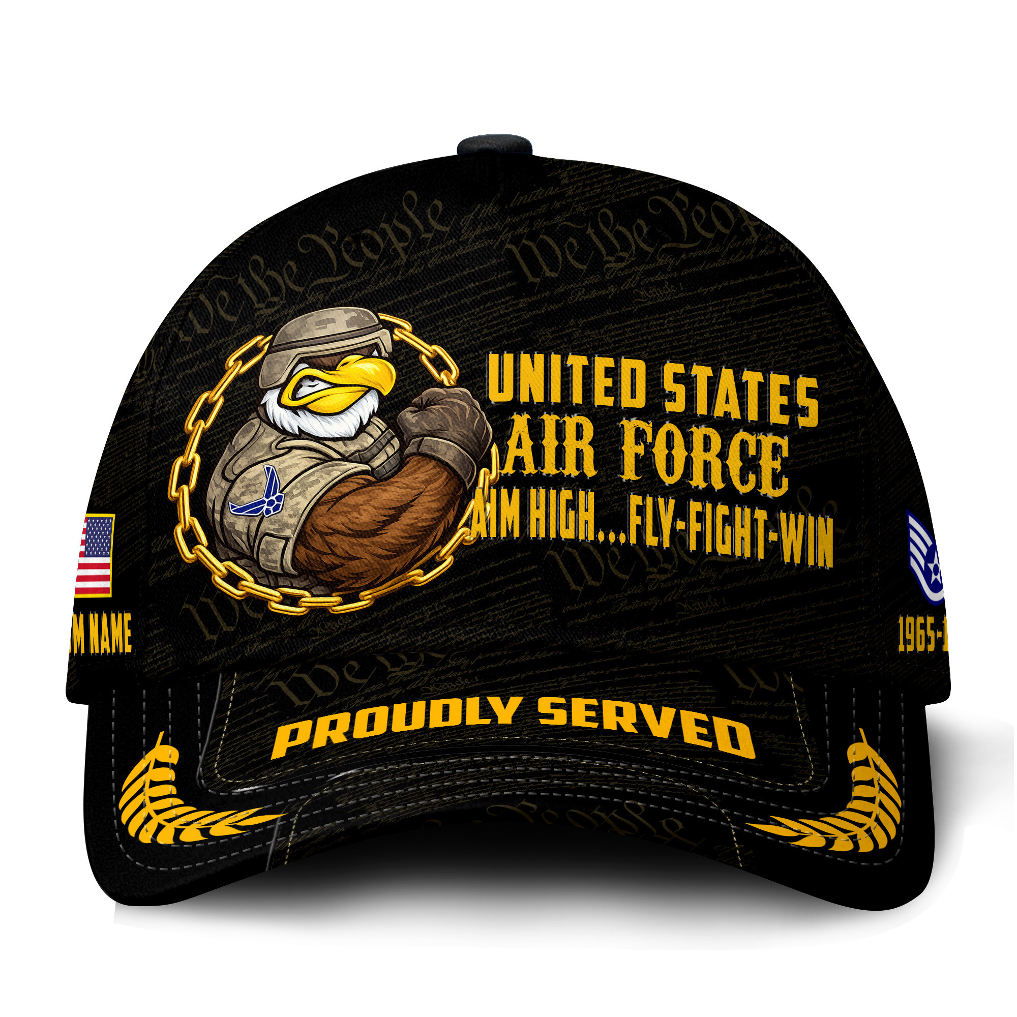 Premium Custom USAF Veteran Hat VPVC021394, Cap For Air Force Veterans, Gifts For Veterans Day, Father’s Day