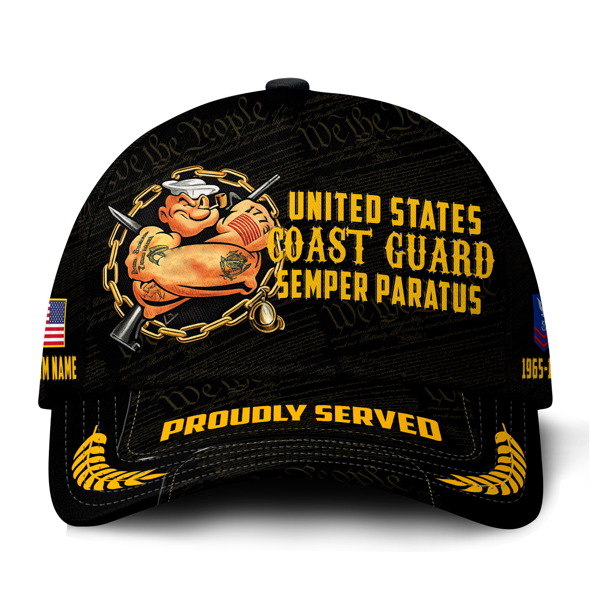 Premium Custom USCG Veteran Hat VPVC021395, Cap For Coast Guard Veterans, Gifts For Veterans Day, Father’s Day