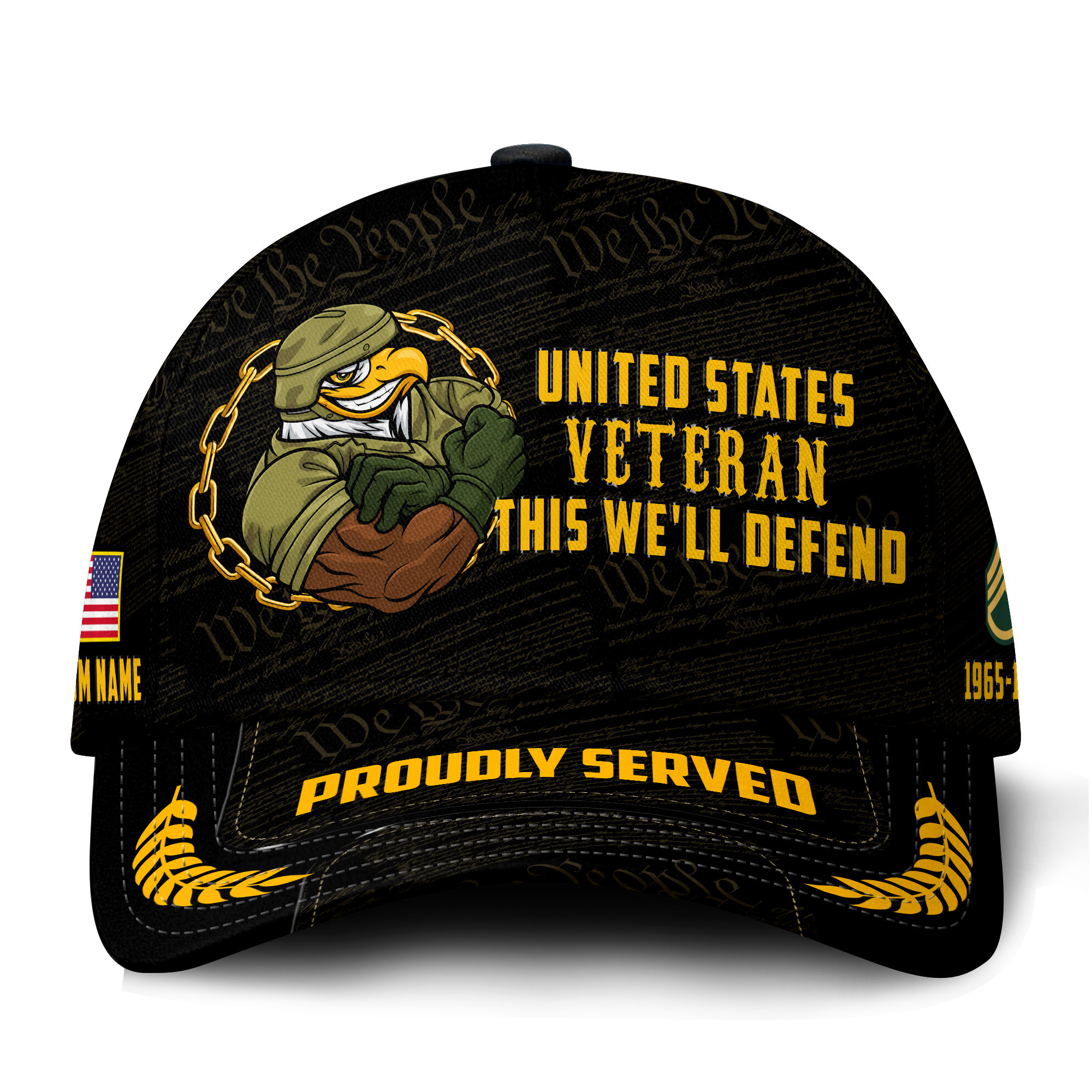 Premium Custom US Veteran Hat VPVC021397, Cap For US Veterans, Gifts For Veterans Day, Father’s Day