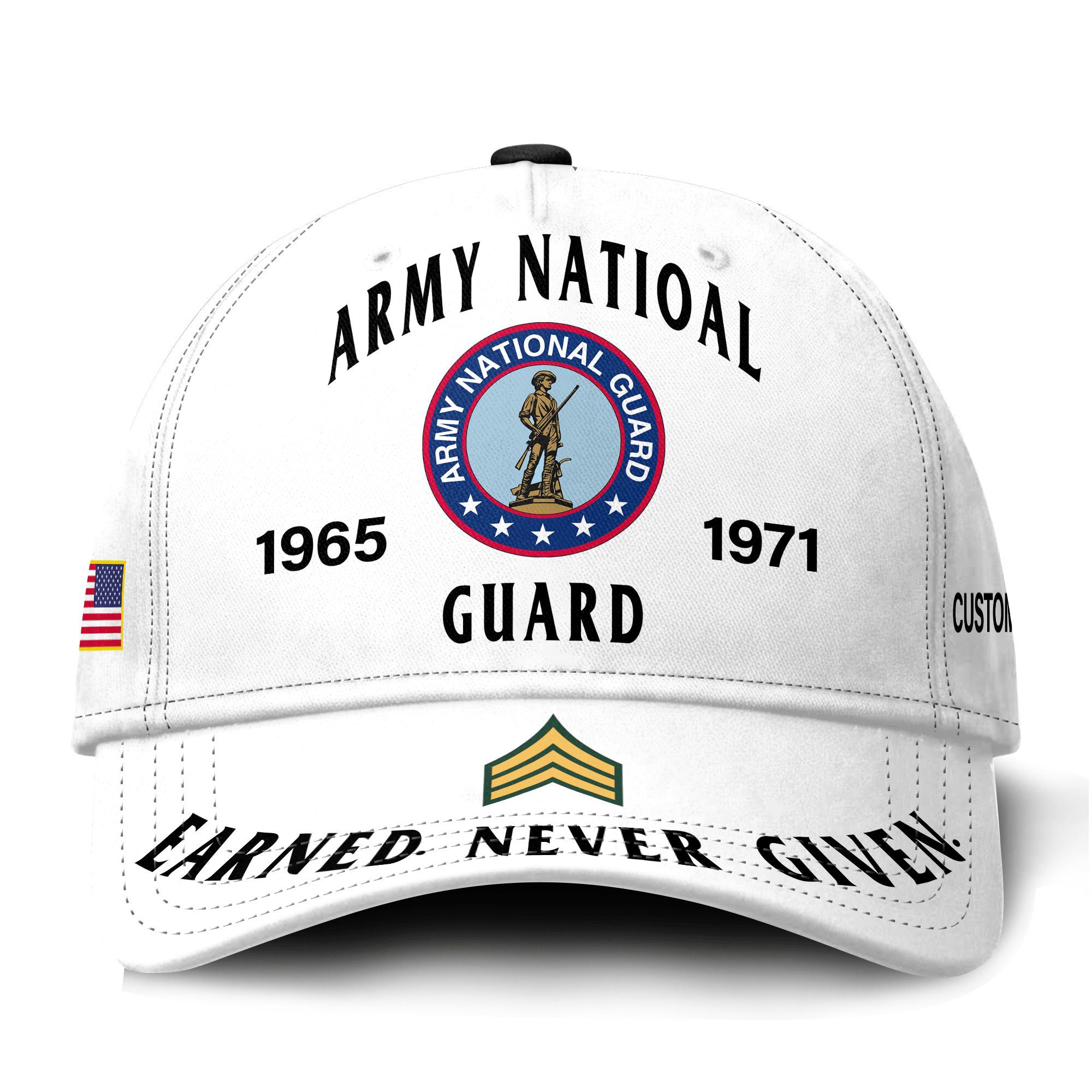 Premium Custom Army National Guard Veteran Hat VPVC021418, Cap For Army National Guard Veteran, Gifts For Veterans Day, Father’s Day