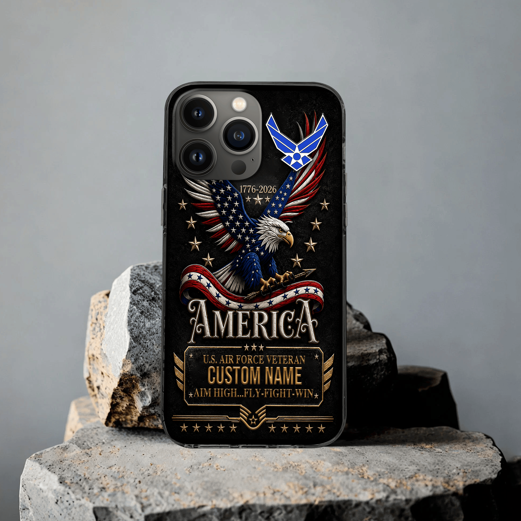 Premium Custom USAF Phone Case VPVC507534, Gifts For Air Force Veteran, Best Gifts On Father’s Day, Veterans Day