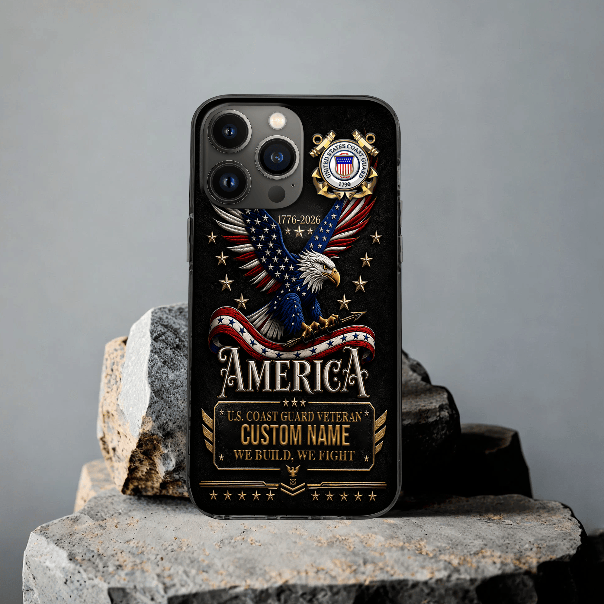 Premium Custom USCG Phone Case VPVC507535, Gifts For Coast Guard Veteran, Best Gifts On Father’s Day, Veterans Day