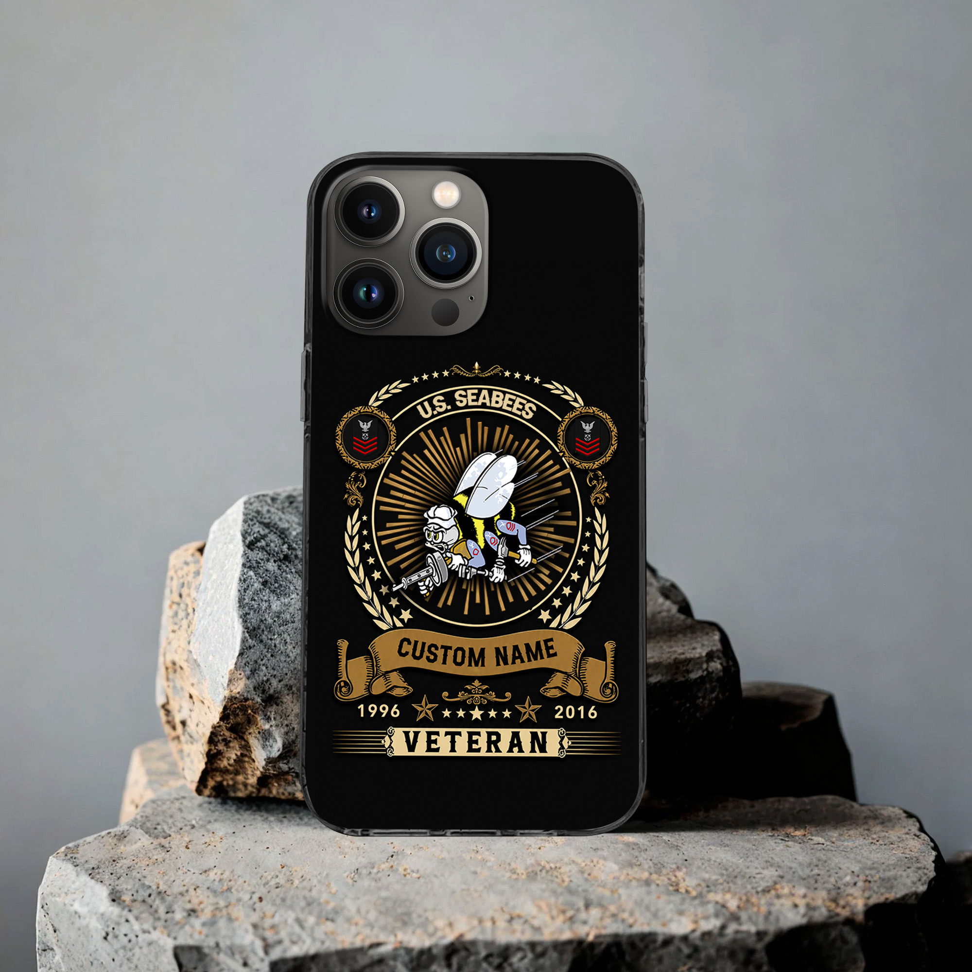 Premium Custom US Seabees Phone Case VPVC507569, Gifts For Seabees Veteran, Best Gifts On Father’s Day, Veterans Day