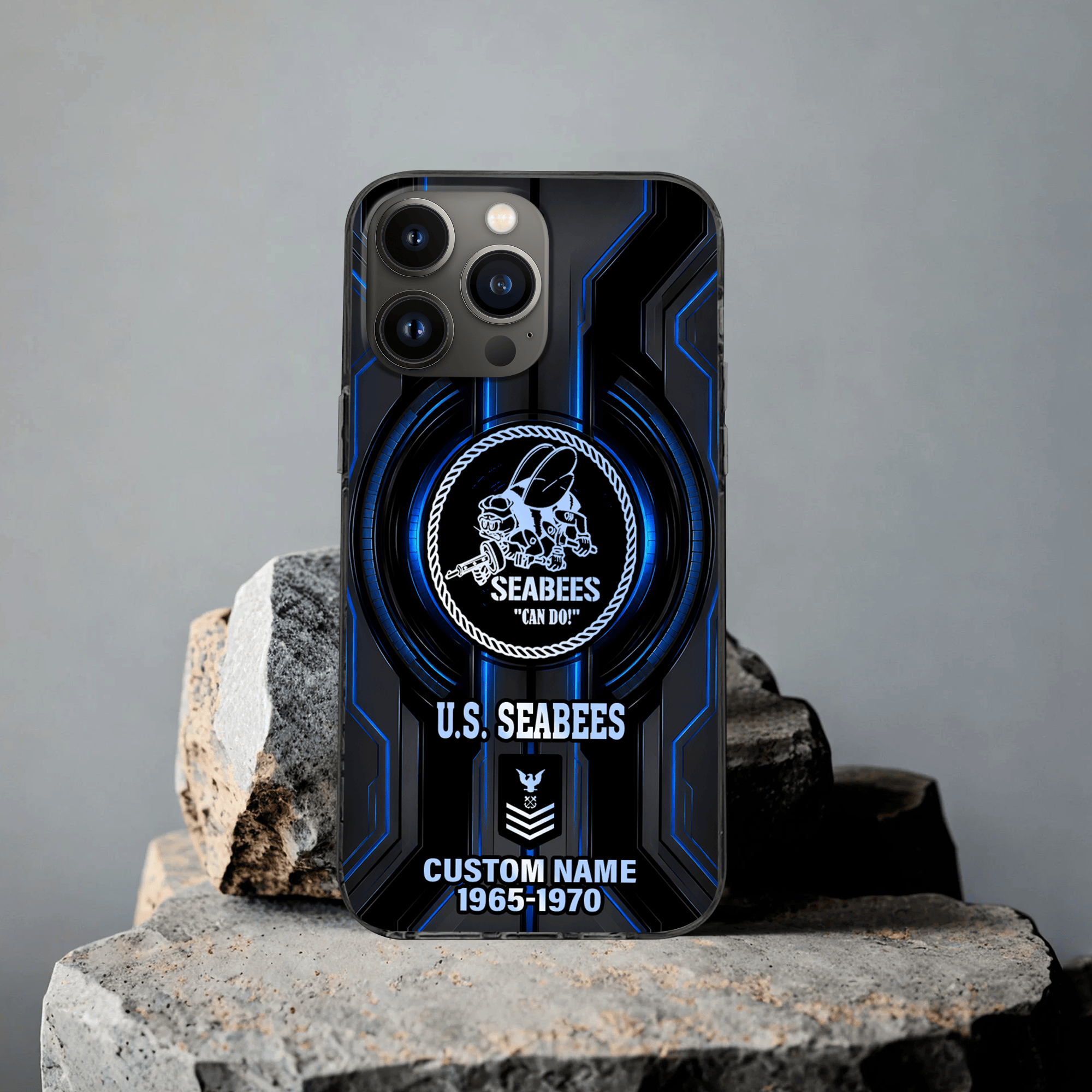 Premium Custom US Seabees Phone Case VPVC507589, Gifts For Seabees Veteran, Best Gifts On Father’s Day, Veterans Day