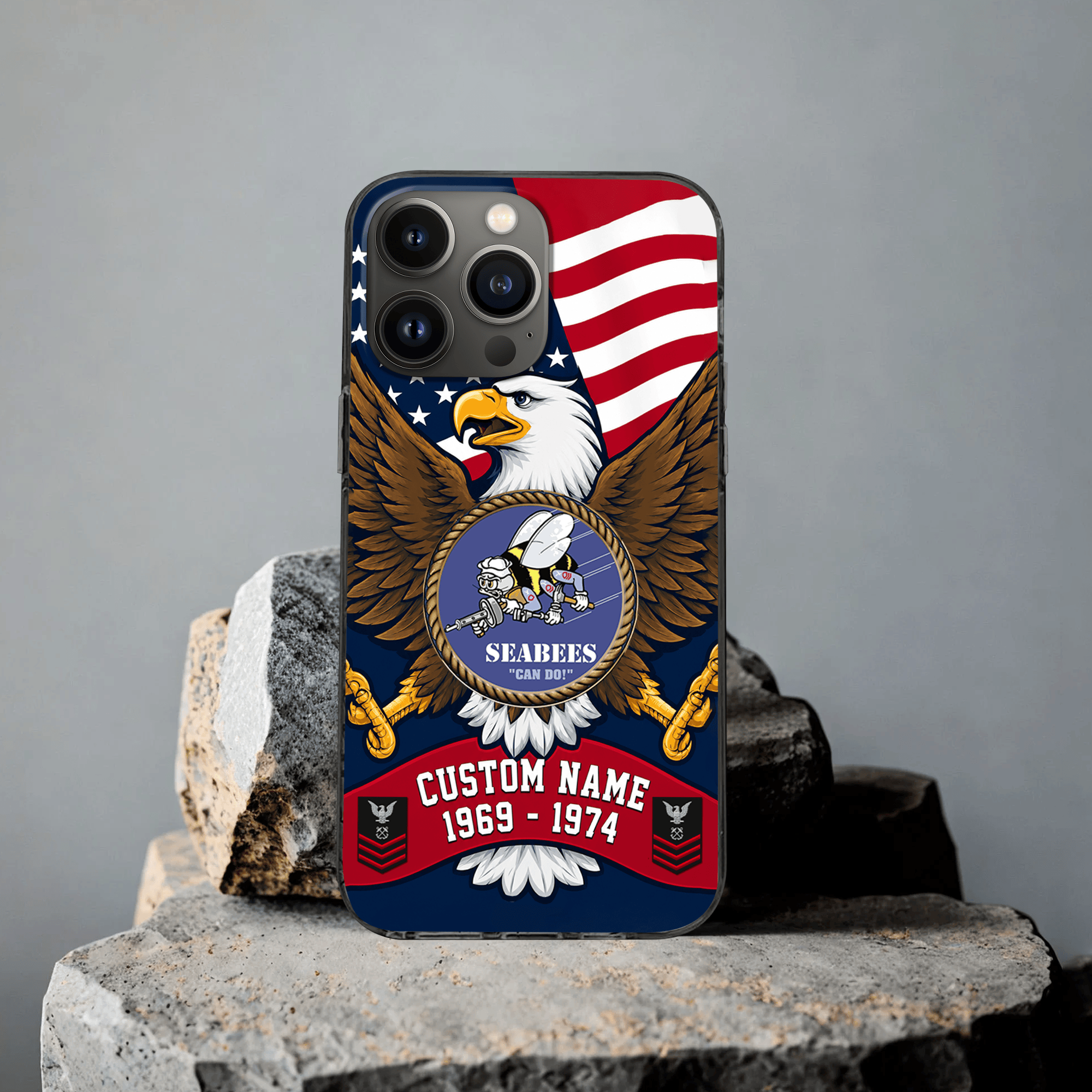 Premium Custom US Seabees Phone Case VPVC507609, Gifts For Seabees Veteran, Best Gifts On Father’s Day, Veterans Day