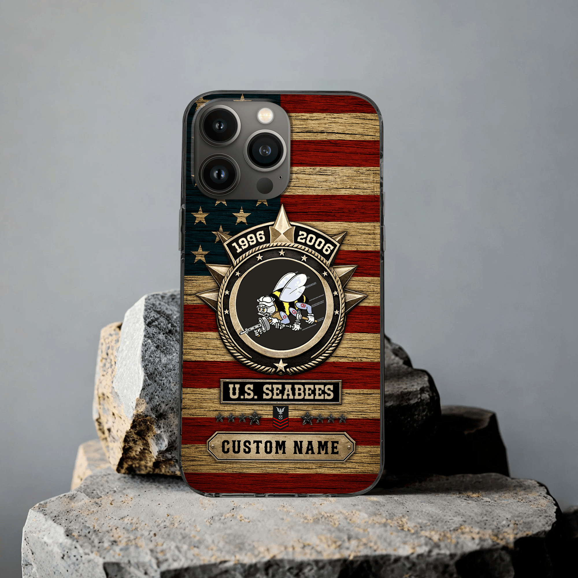 Premium Custom US Seabees Phone Case VPVC507619, Gifts For Seabees Veteran, Best Gifts On Father’s Day, Veterans Day