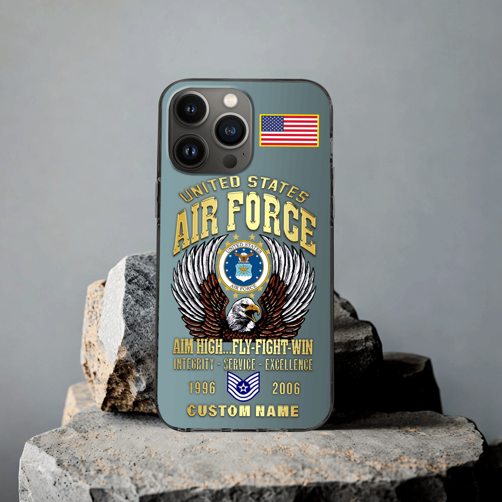 Premium Custom USAF Phone Case VPVC507624, Gifts For Air Force Veteran, Best Gifts On Father’s Day, Veterans Day