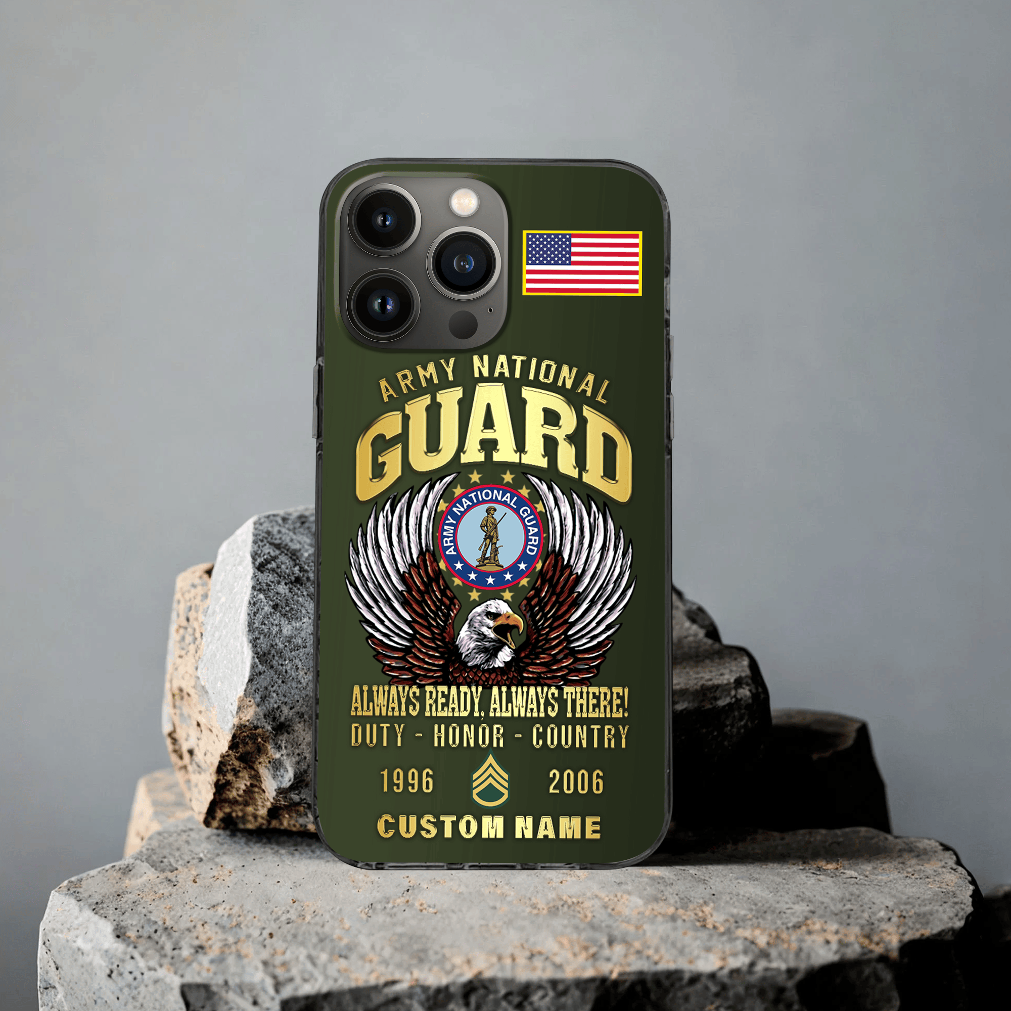 Premium Custom Army National Guard Phone Case VPVC507628, Gifts For Army National Guard Veteran, Best Gifts On Father’s Day, Veterans Day
