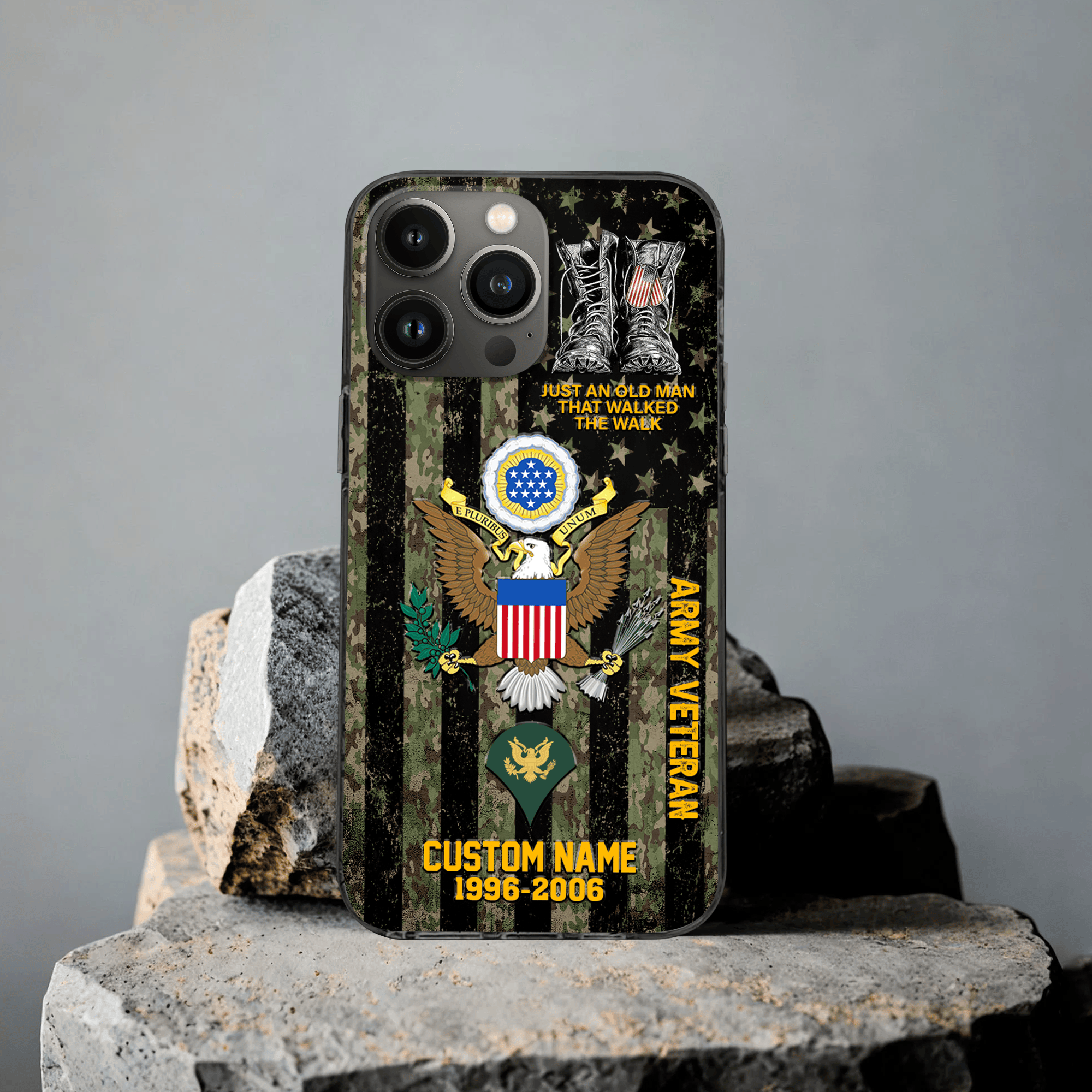 Premium Custom US Army Phone Case VPVC507641, Gifts For Army Veteran, Best Gifts On Father’s Day, Veterans Day