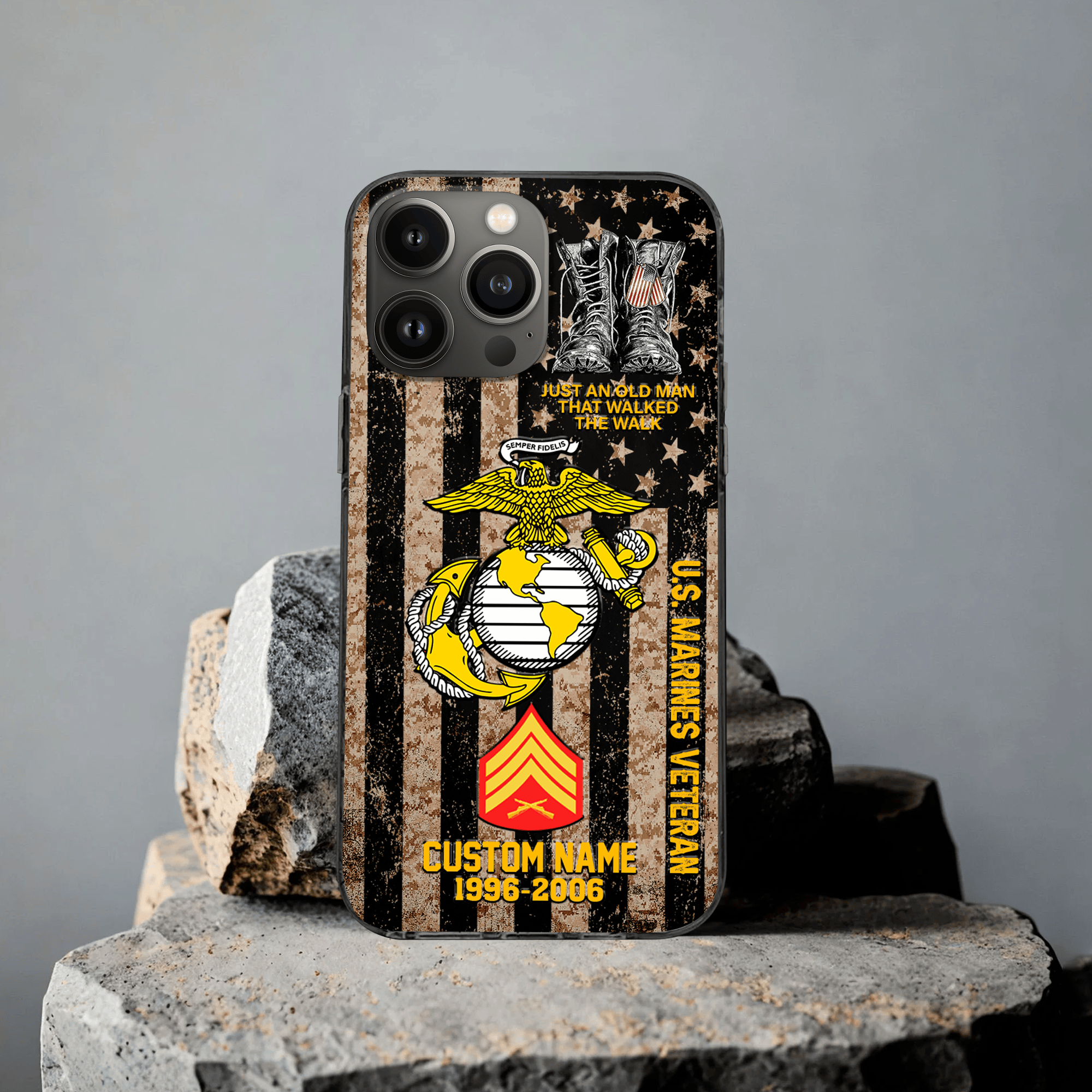 Premium Custom USMC Phone Case VPVC507643, Gifts For Marine Veteran, Best Gifts On Father’s Day, Veterans Day
