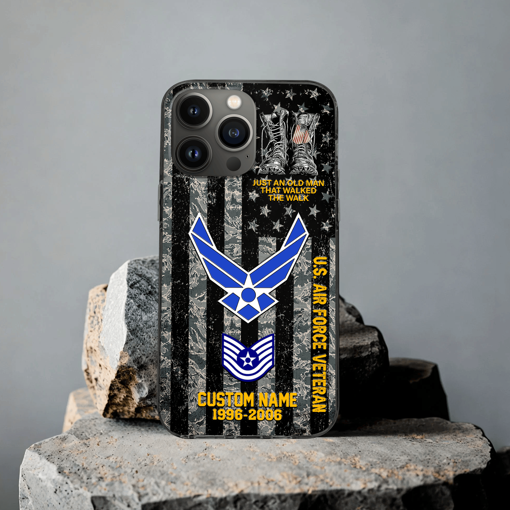 Premium Custom USAF Phone Case VPVC507644, Gifts For Air Force Veteran, Best Gifts On Father’s Day, Veterans Day