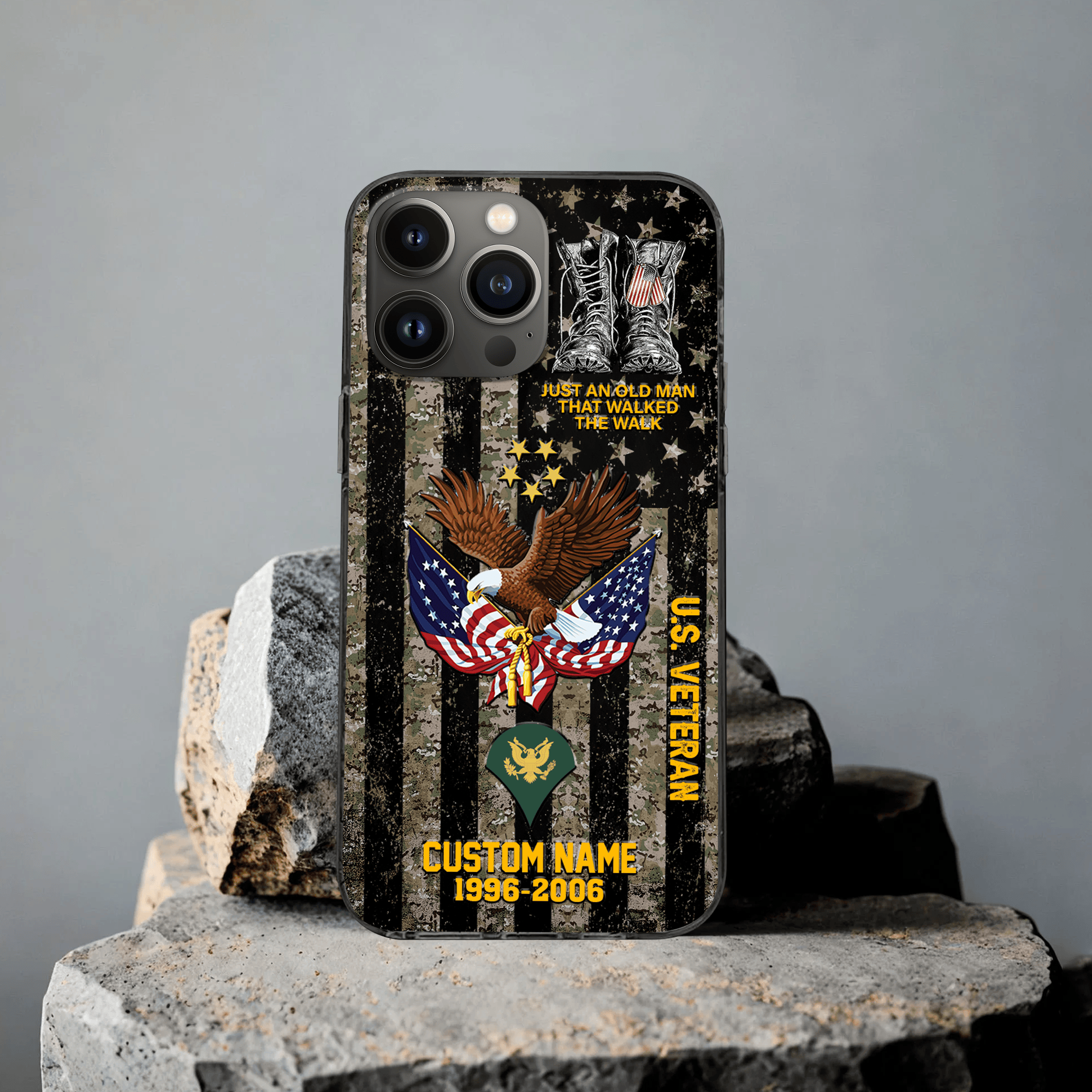 Premium Custom US Veteran Phone Case VPVC507647, Gifts For US Veteran, Best Gifts On Father’s Day, Veterans Day