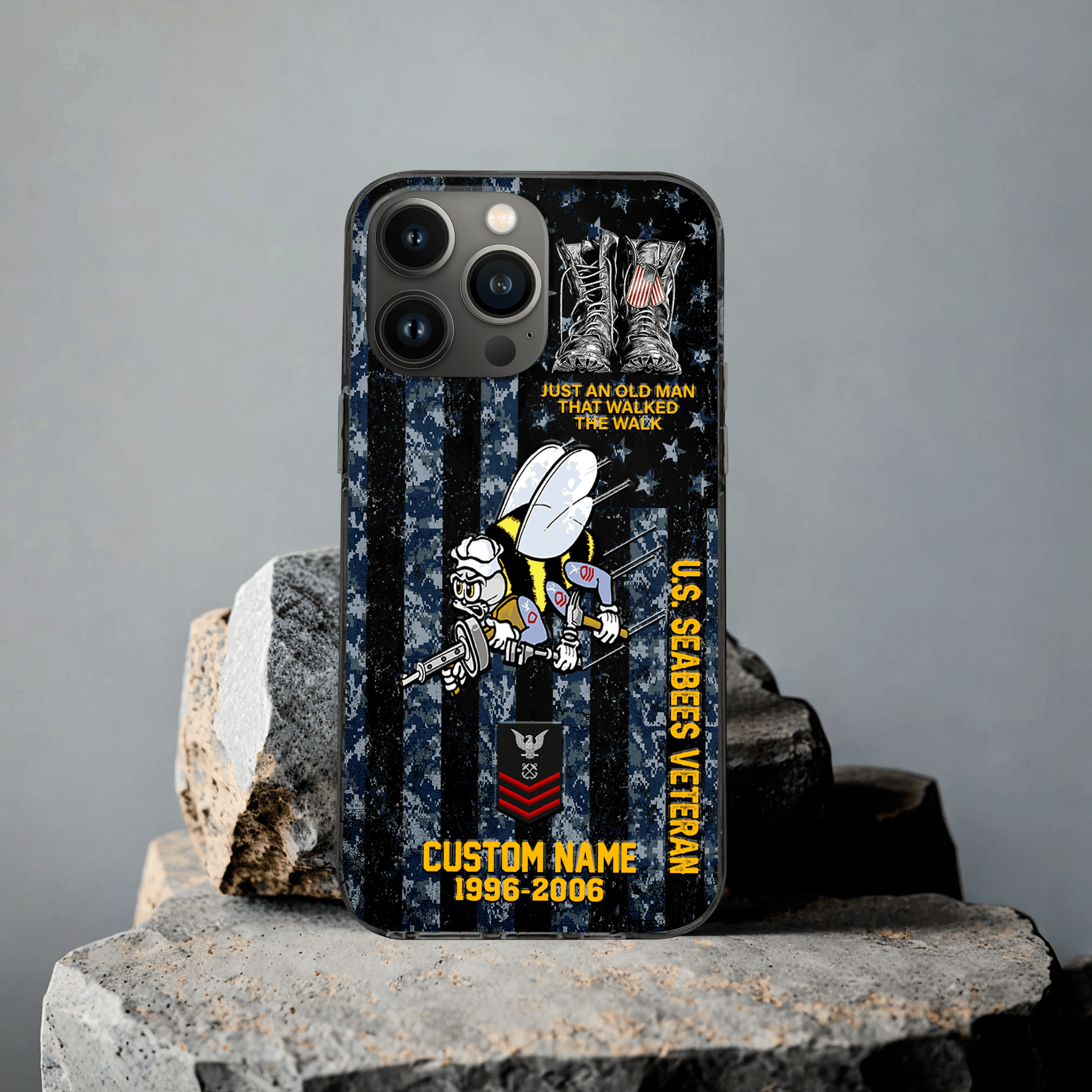 Premium Custom US Seabees Phone Case VPVC507649, Gifts For Seabees Veteran, Best Gifts On Father’s Day, Veterans Day