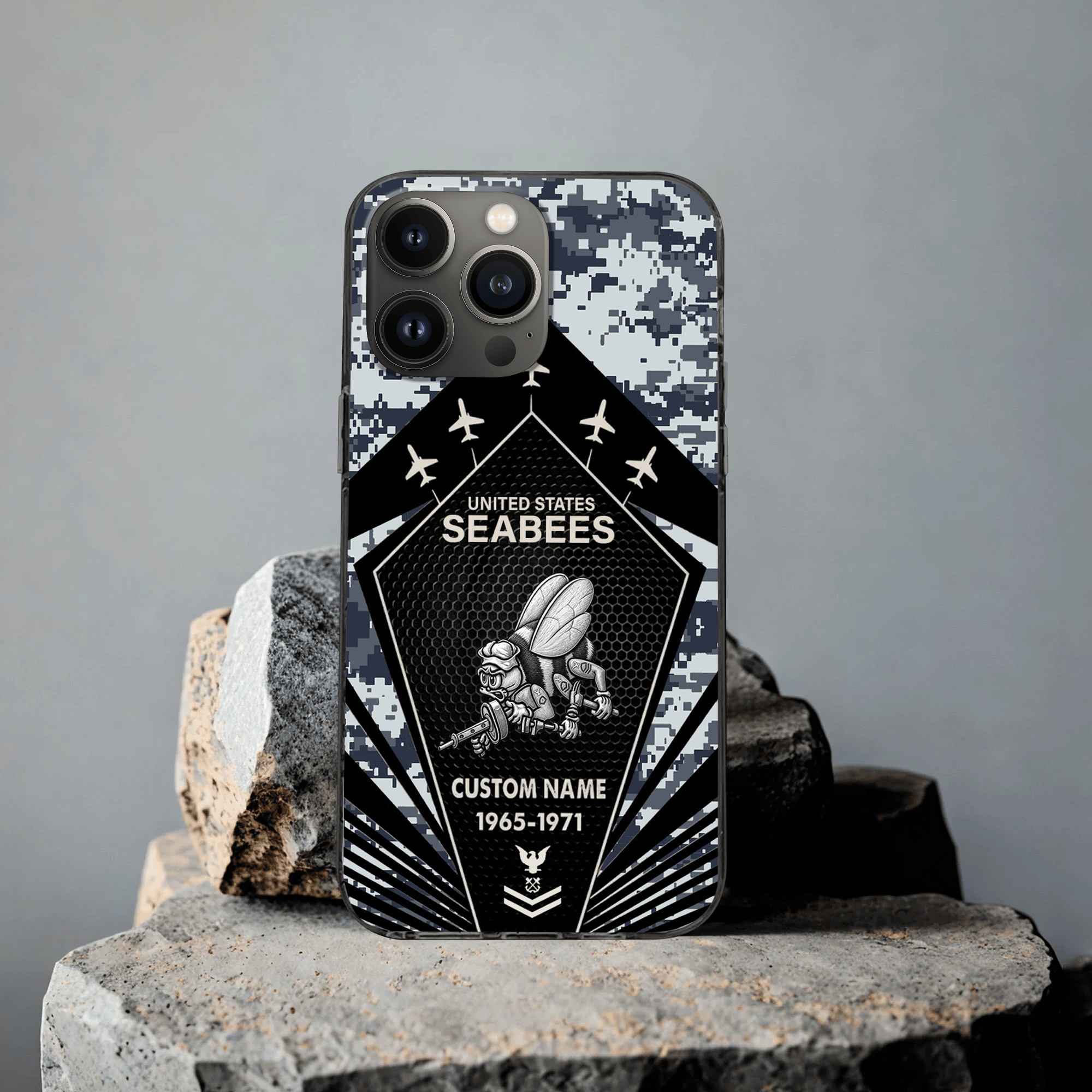 Premium Custom US Seabees Phone Case VPVC507659, Gifts For Seabees Veteran, Best Gifts On Father’s Day, Veterans Day