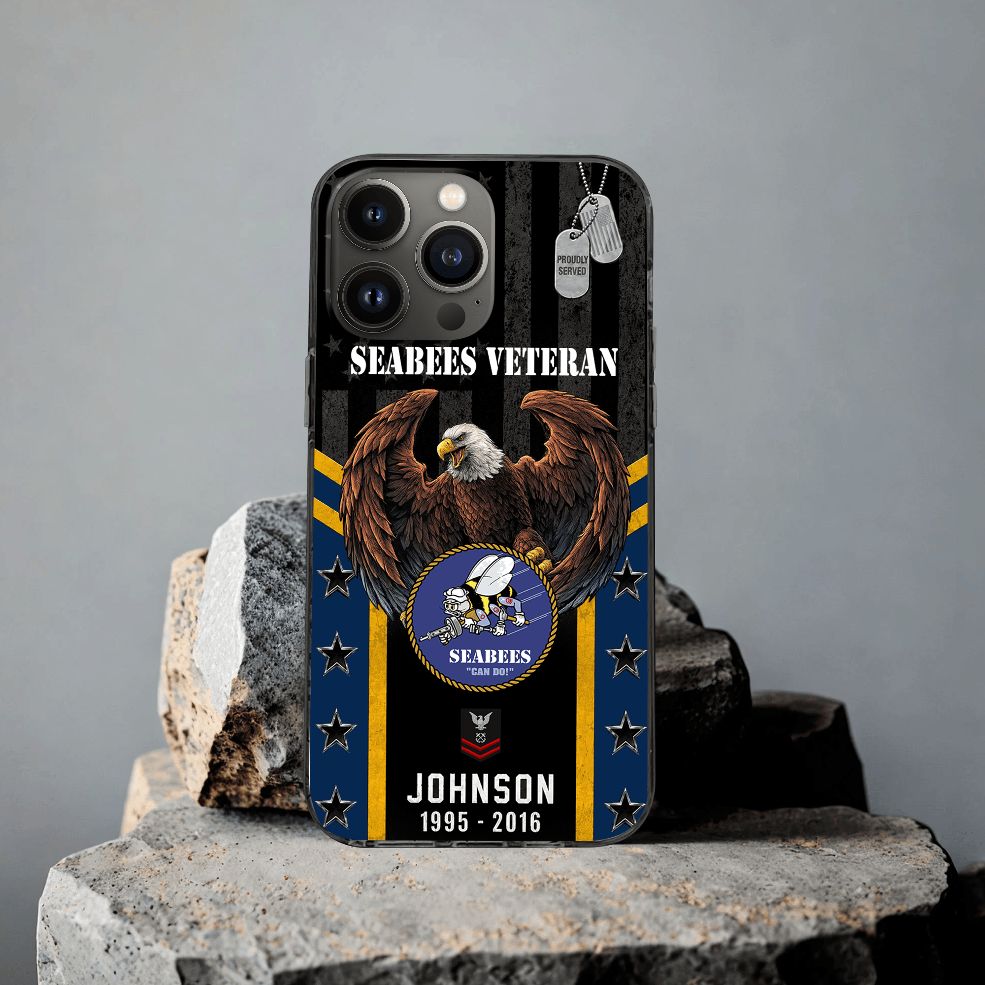 Premium Custom US Seabees Phone Case VPVC507669, Gifts For Seabees Veteran, Best Gifts On Father’s Day, Veterans Day
