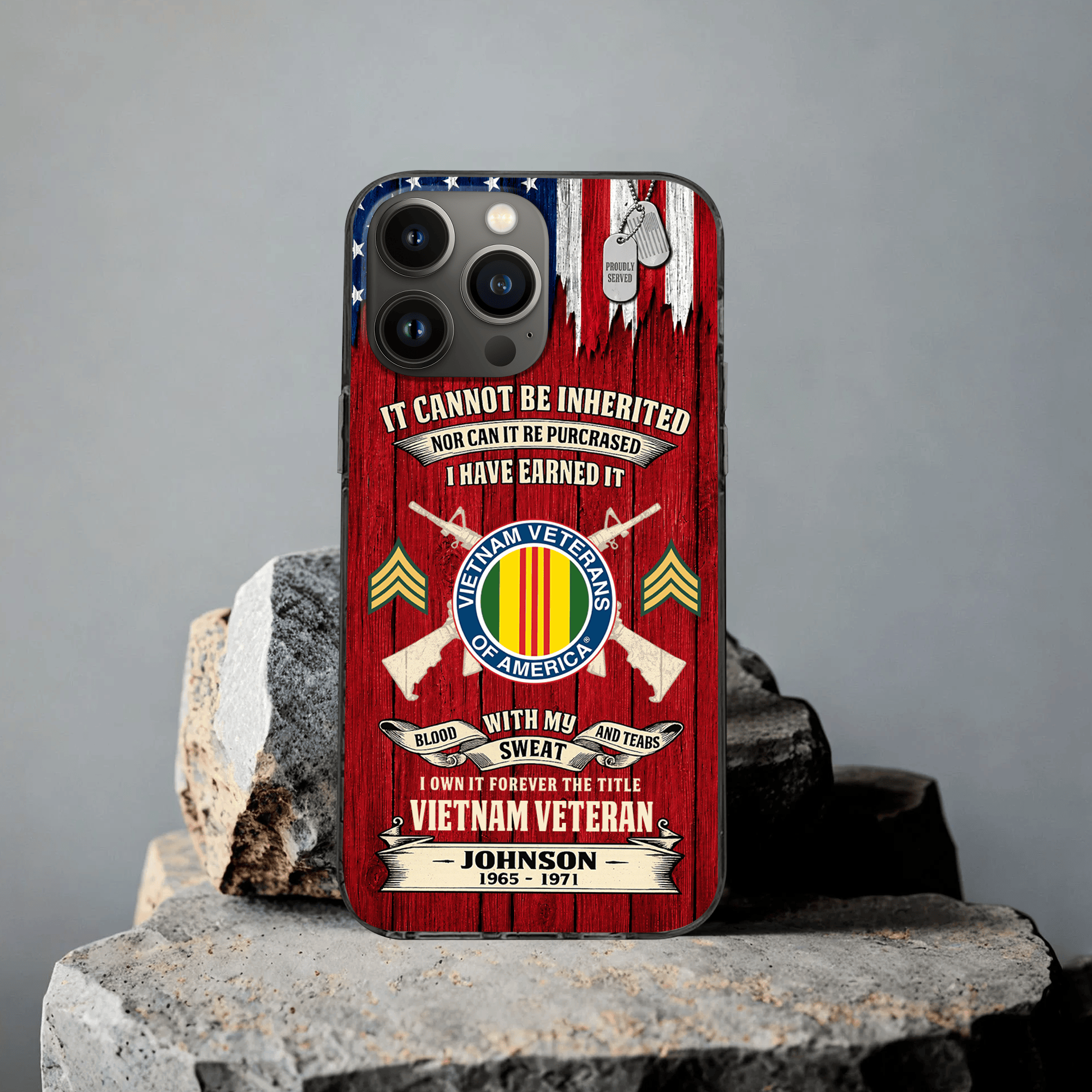 Premium Custom Vietnam Veteran Phone Case VPVC507676, Gifts For Vietnam Veterans, Best Gifts On Father’s Day, Veterans Day