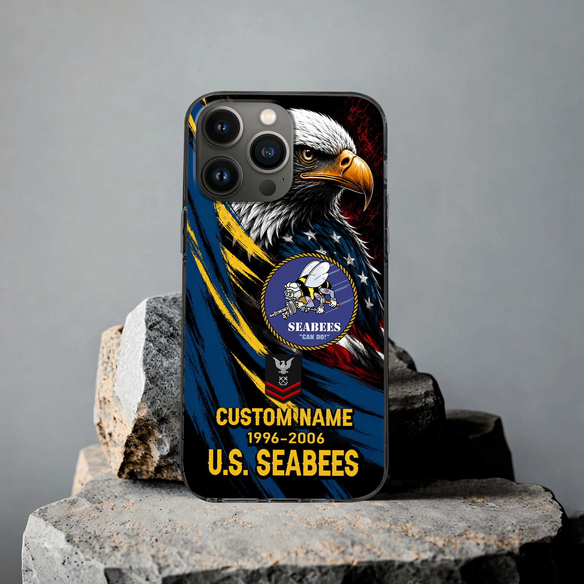 Premium Custom US Seabees Phone Case VPVC507689, Gifts For Seabees Veteran, Best Gifts On Father’s Day, Veterans Day