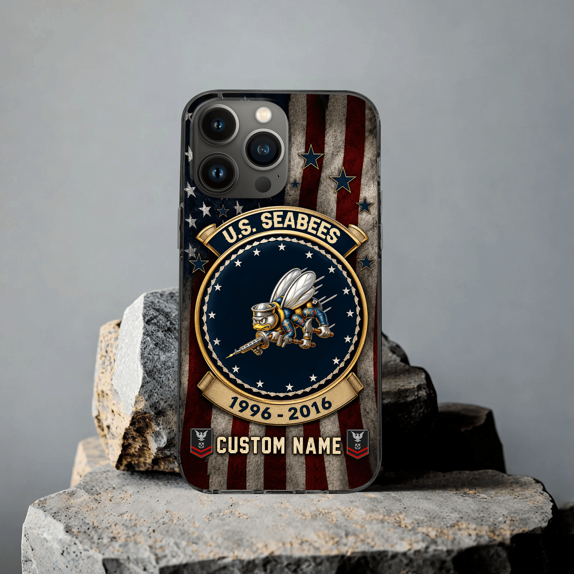 Premium Custom US Seabees Phone Case VPVC507729, Gifts For Seabees Veteran, Best Gifts On Father’s Day, Veterans Day